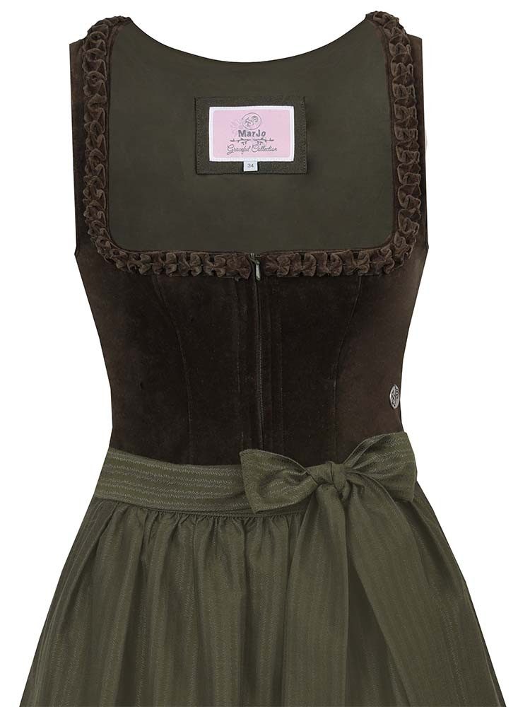 MarJo Dirndl Dirndl Emmering 75cm Länge olive günstig online kaufen