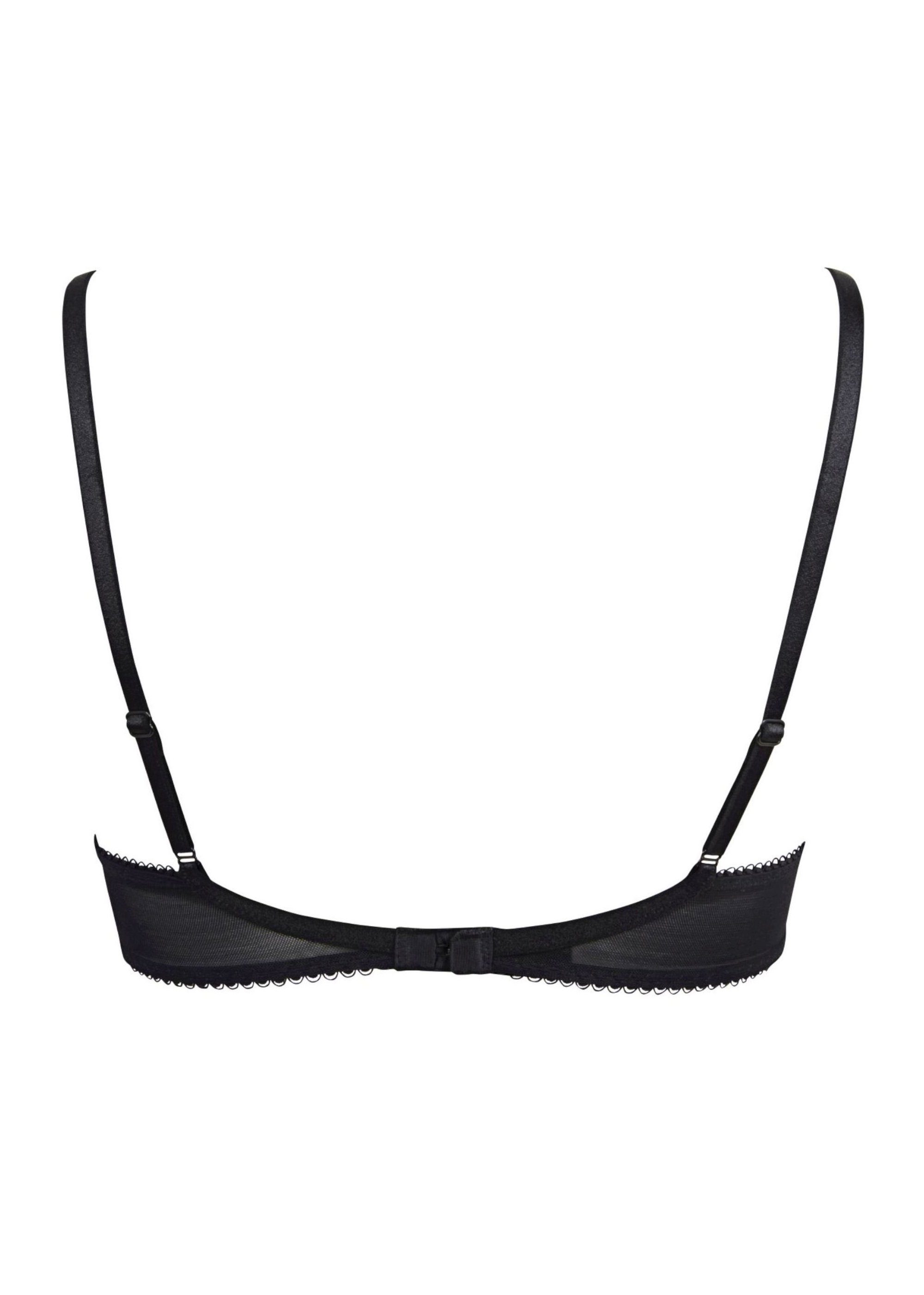 Gossard T-Shirt-BH Lace T-Shirt Push-Up BH Black (T-Shirt BH, 1-tlg., Spitze/Netz)