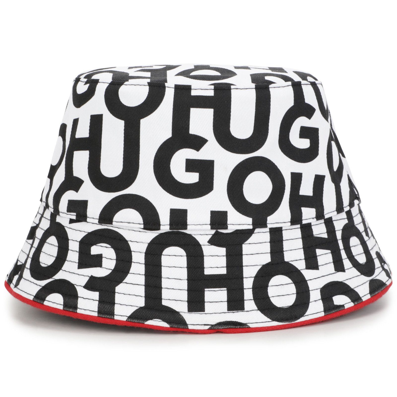 weiß Kids Allover HUGO HUGO Fischerhut schwarz Hut Logo mit