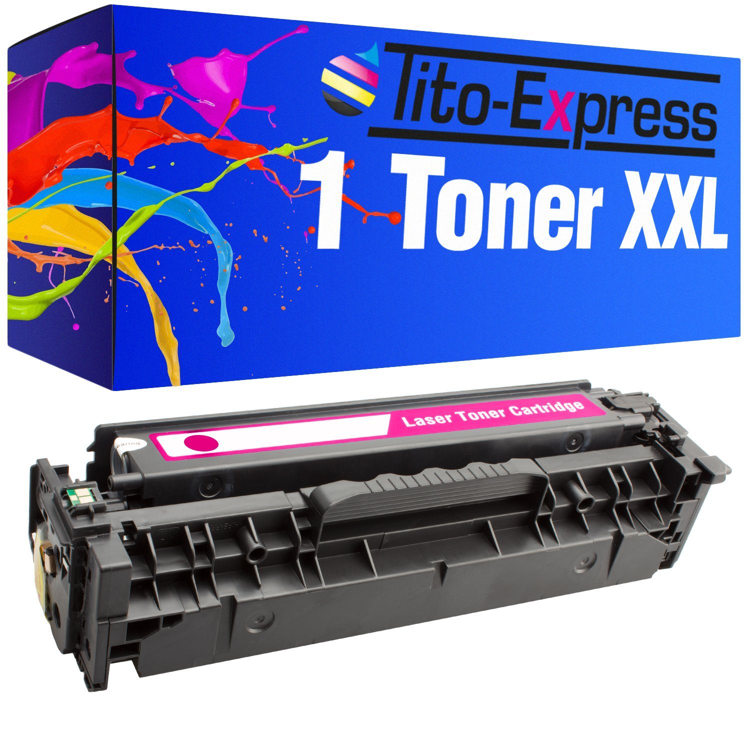 Tito-Express Tonerpatrone ersetzt HP CE413A HP CE 413 A HPCE413A HP 305A Magenta, (1x Magenta), für Laserjet Pro 400 Color M451dn M451dw M451nw MFP M475dn M475dw