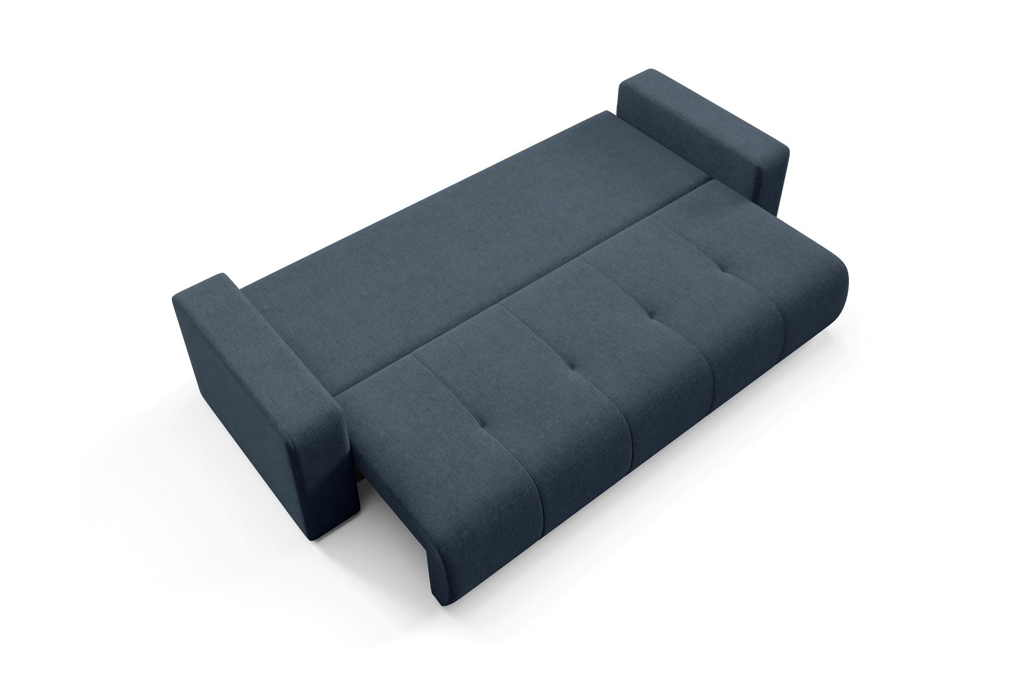 Fun Möbel 3-Sitzer Sofa mit Schlaffunktion AUGUSTO in Stoff Wind, inkl. Bettkasten, Inkl. 2 Rücken- und 2 Zierkissen