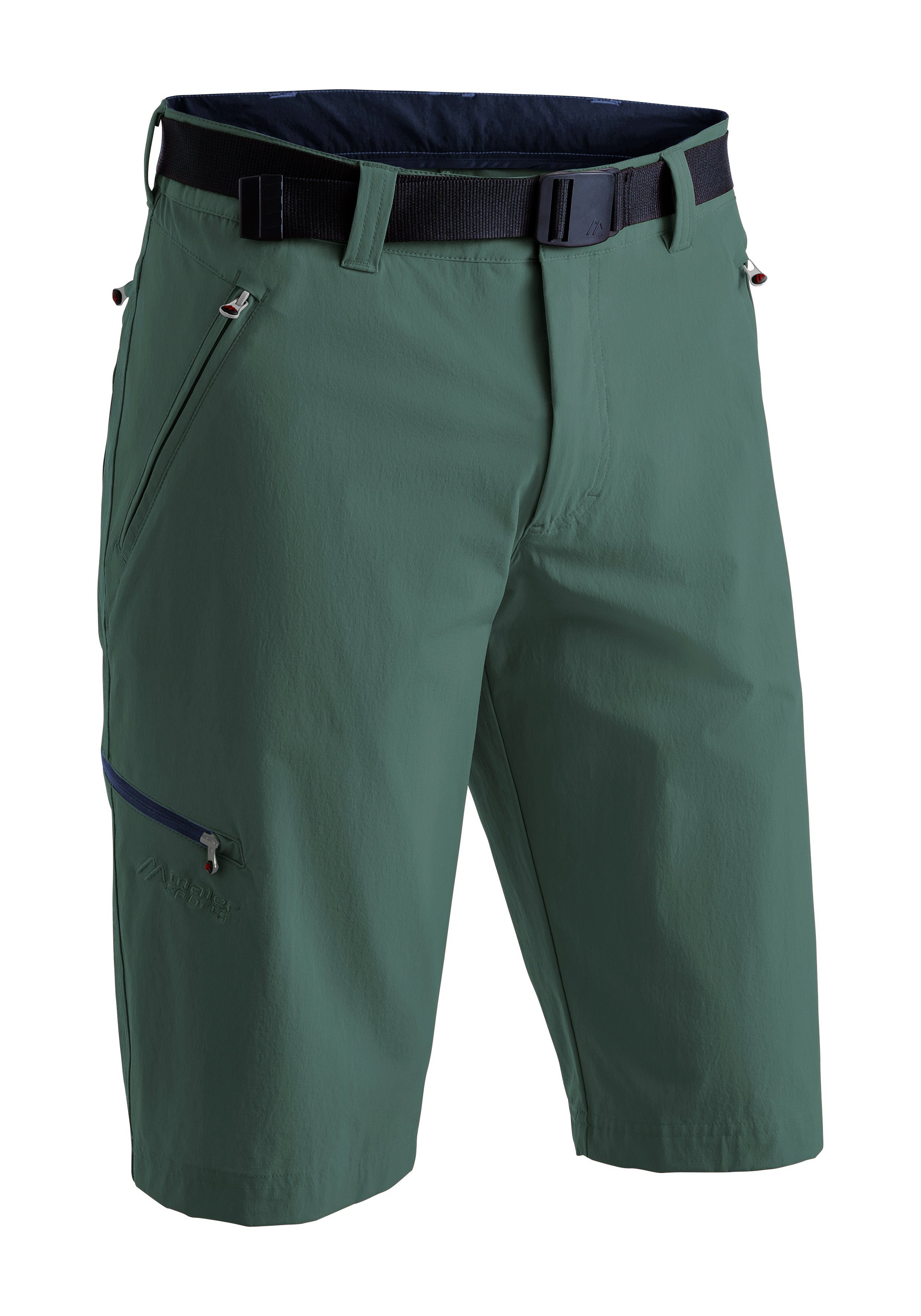 Maier Sports Bermudas Nil Bermuda kurze Herren Wanderhose, moderne Outdoor-Bermuda, Trekkinghose tannengrün