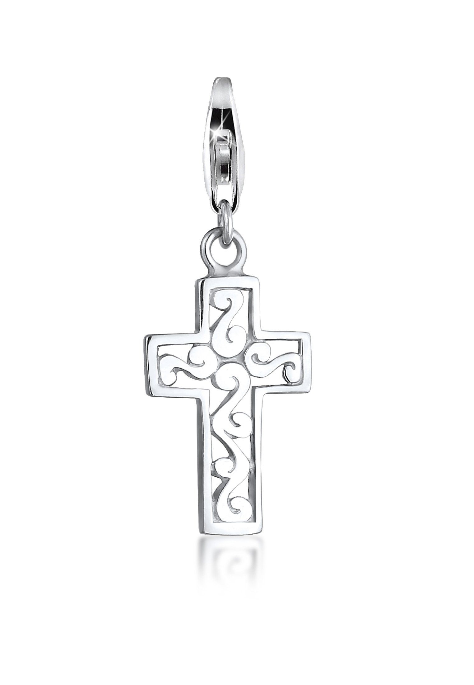 Charm-Einhänger Kreuz Symbol Schutz Anhänger Ornament 925 Silber