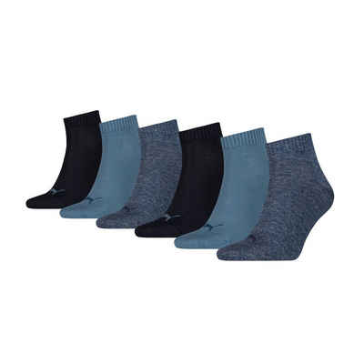 PUMA Sneakersocken Unisex Quarter-Socken, 6er Pack - Sneaker, ECOM