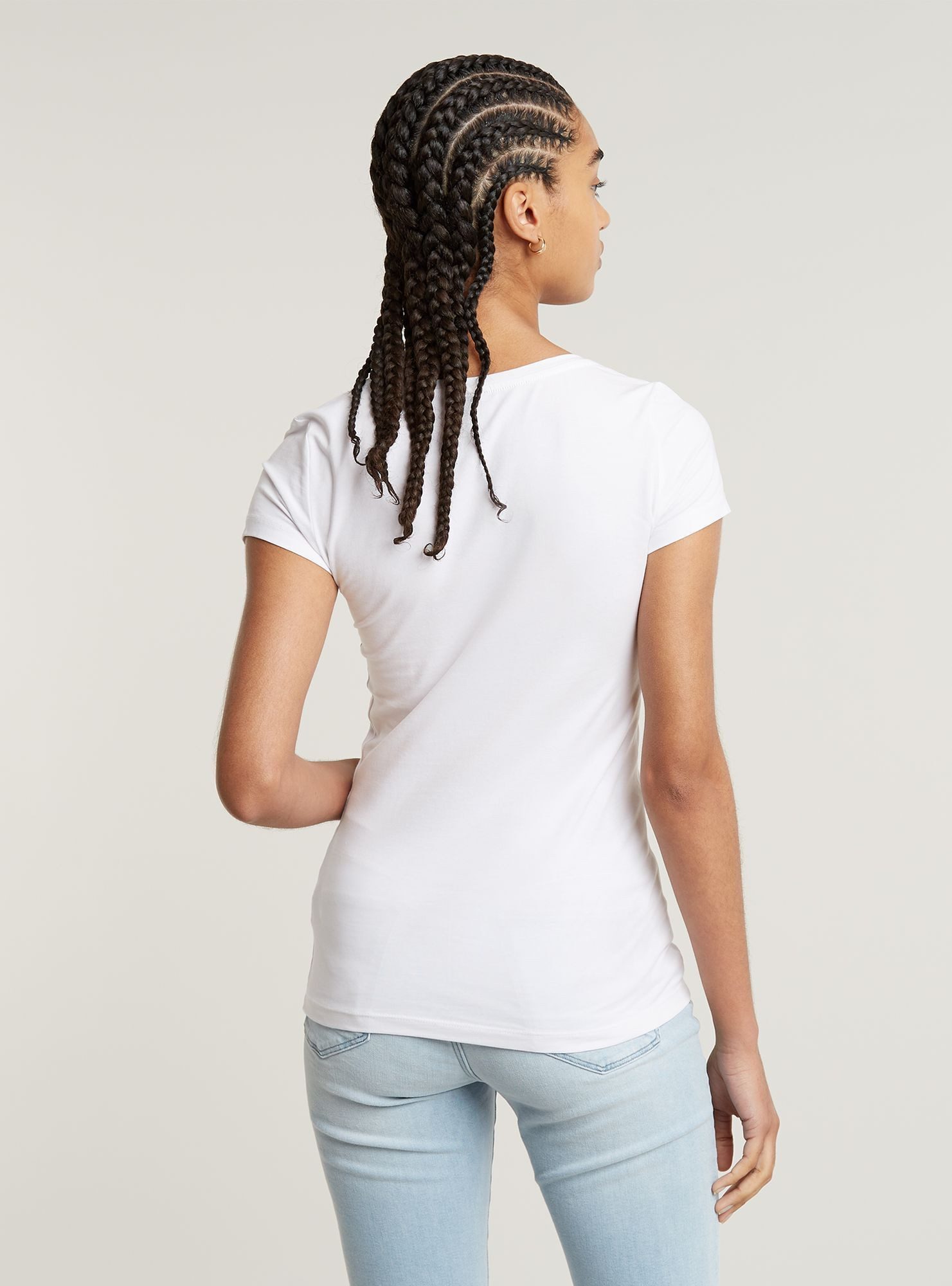 G-STAR T-Shirt Base V-Neck Cap Top – Bild 3 von 5