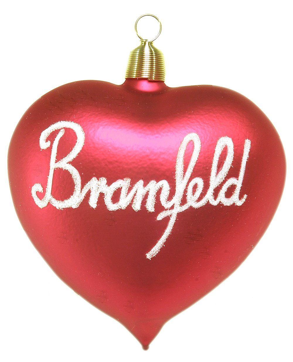 Bramfeld, - mundgeblasen - handdekoriert Weihnachtskontor Dekohänger Christbaumschmuck Hamburger Herz