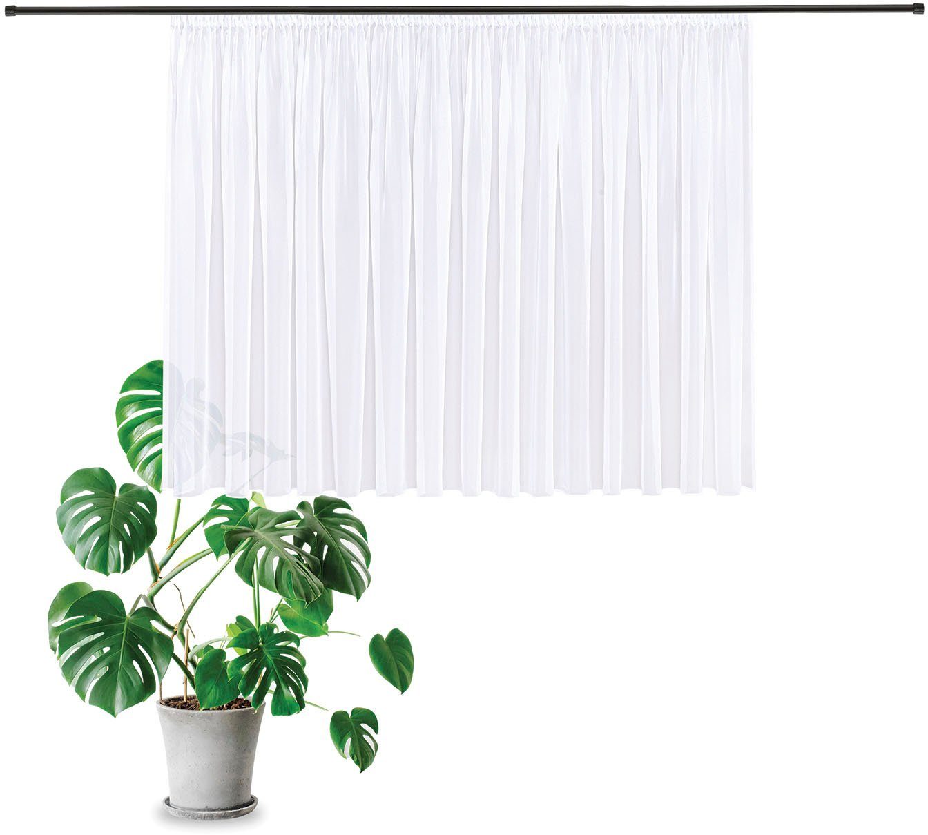 Gerster Gardine Laura (1 St), Smokband, transparent, Voile, Elegante Voile günstig online kaufen