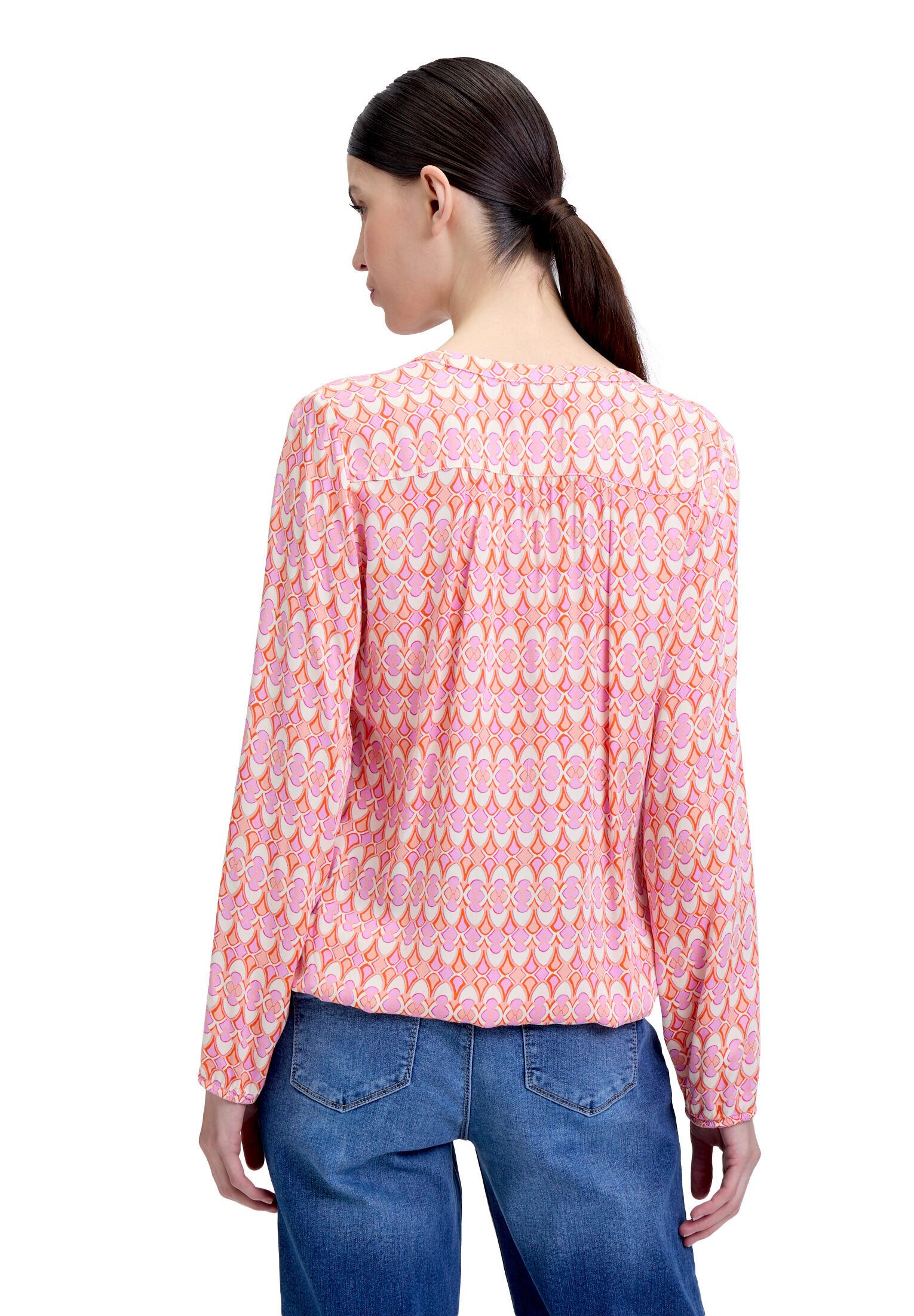 Cartoon Schlupfbluse Damen mit Muster
