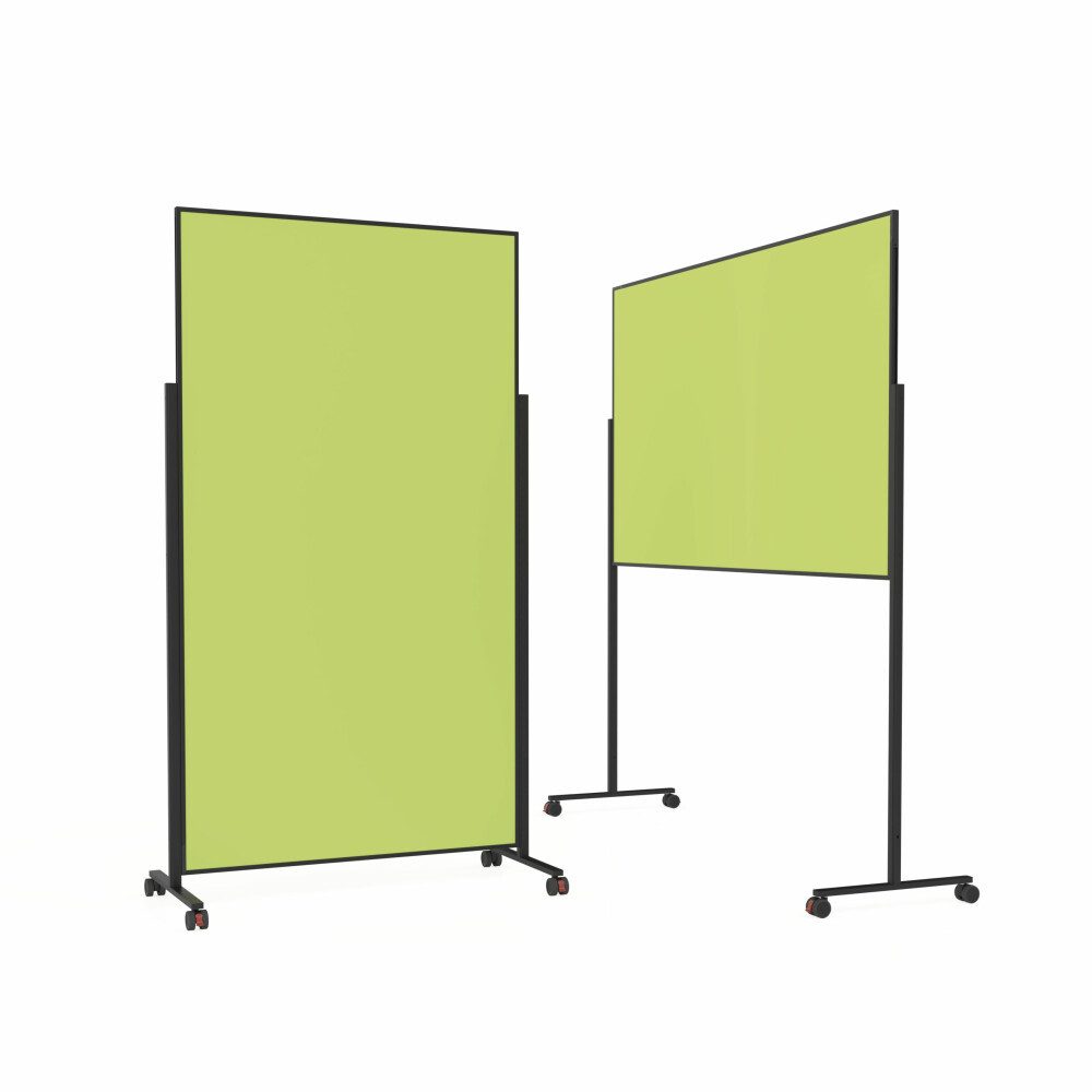 Anzeigetafel Moderationstafel für Präsentationen und Design - 100x180cm - Grün