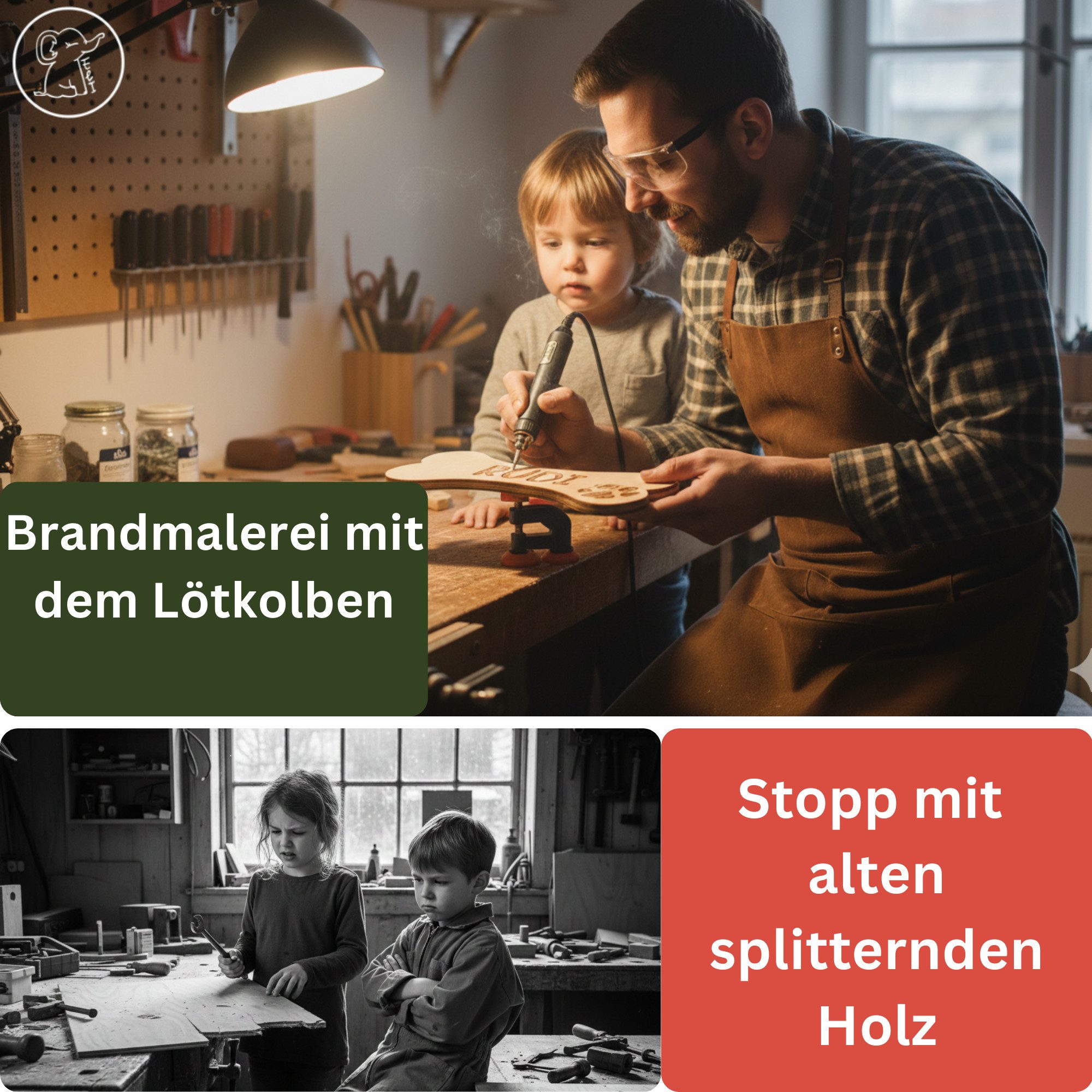 Eli Bastelnaturmaterial 10 Stück Sperrholzplatte 3mm - A4 Sperrholz - LIndenholz- Holzplatte, (Sperrholz - Spanplatte zum Basteln für DIY Holzarbeiten), Laubsägen - Brandmalerei Geschenke für Jungen und Mädchen