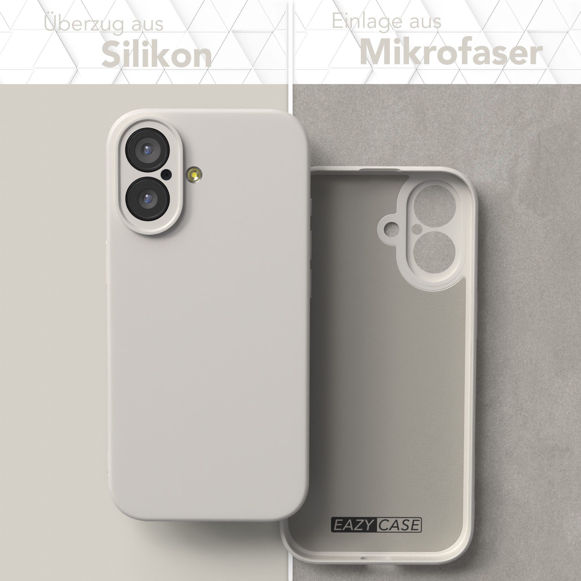 EAZY CASE Handyhülle für Apple iPhone 17 Hülle Silikon 6,3 Zoll, Bumper Case Matt Slimcover Silikonschutzhülle elastisch Polarstern