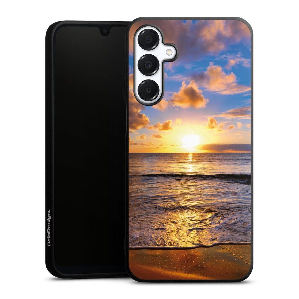 DeinDesign Handyhülle Meer Sonnenuntergang Strand Strand, Samsung Galaxy A16 5G Silikon Hülle Premium Case Handy Schutzhülle