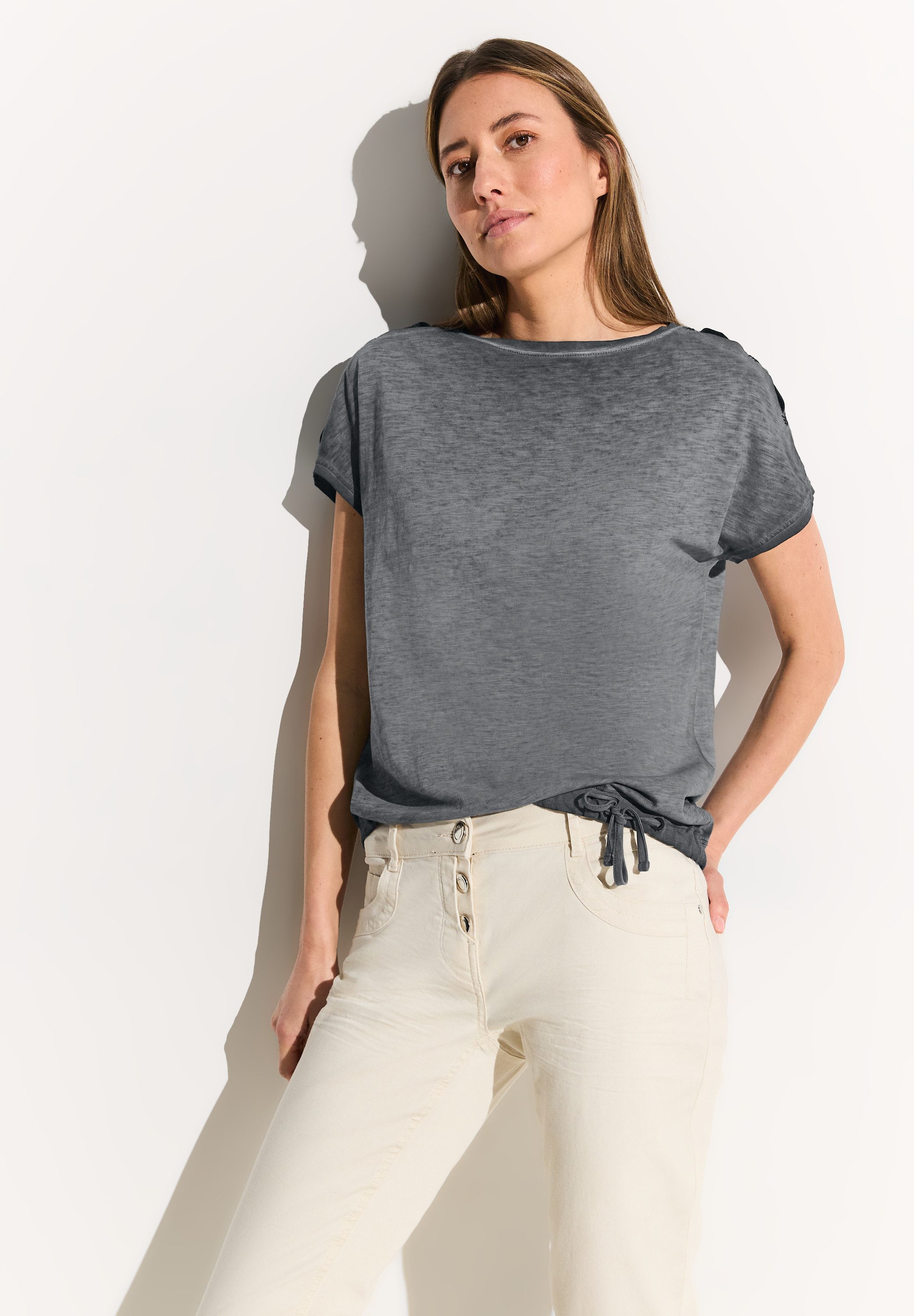 CECIL T-Shirt mit Knotendetail günstig online kaufen