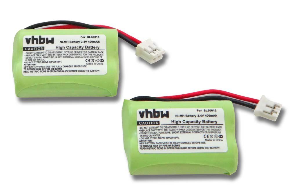 vhbw kompatibel mit Switel MD 9600, 9700, 9300, 9500 Akku NiMH 400 mAh (2,4 V)