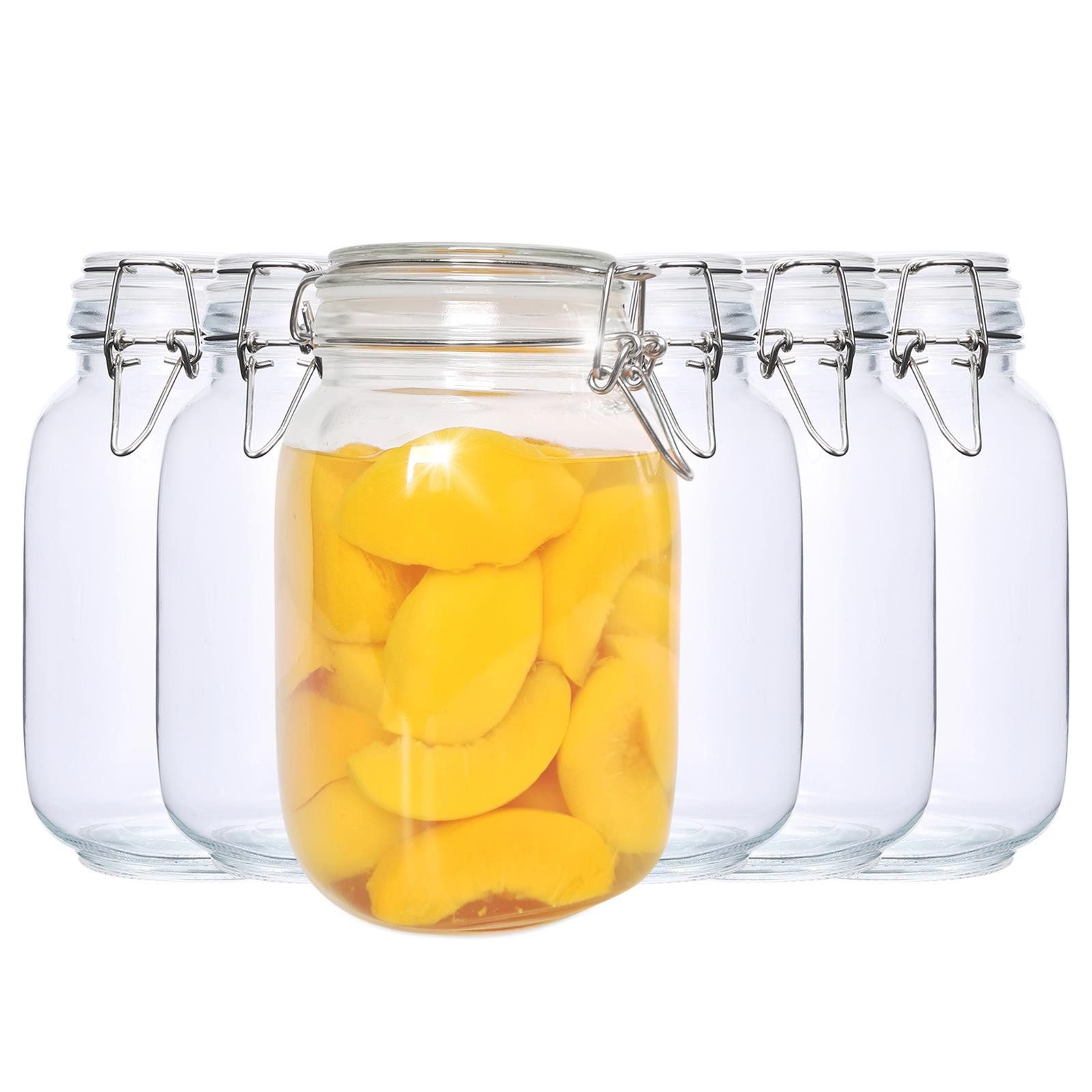 Einmachglas Vorratsgläser mit Drahtbügel-Verschluss