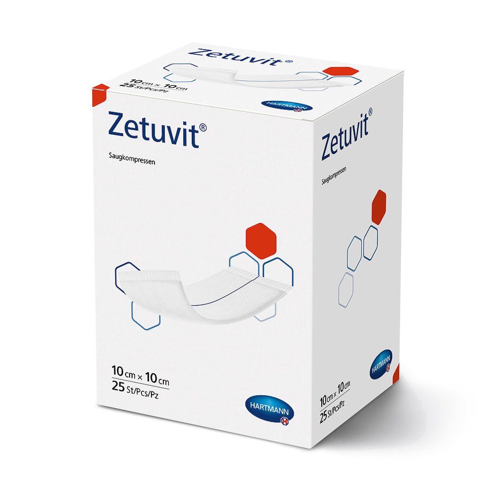 Wundpflaster Hartmann Zetuvit steril Saugkompressen 10x10 cm (1