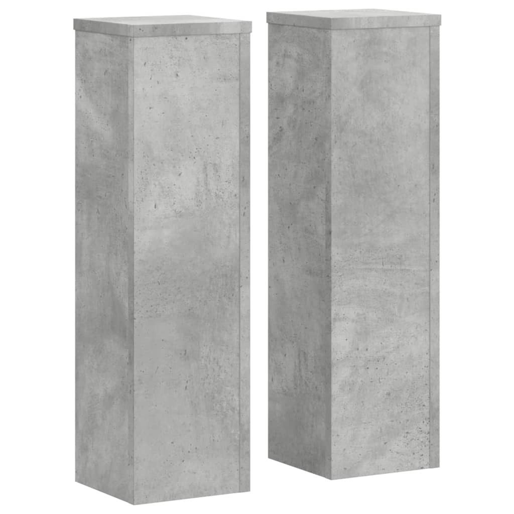 vidaXL Blumenständer Pflanzenständer 2 Stk. Betongrau günstig online kaufen