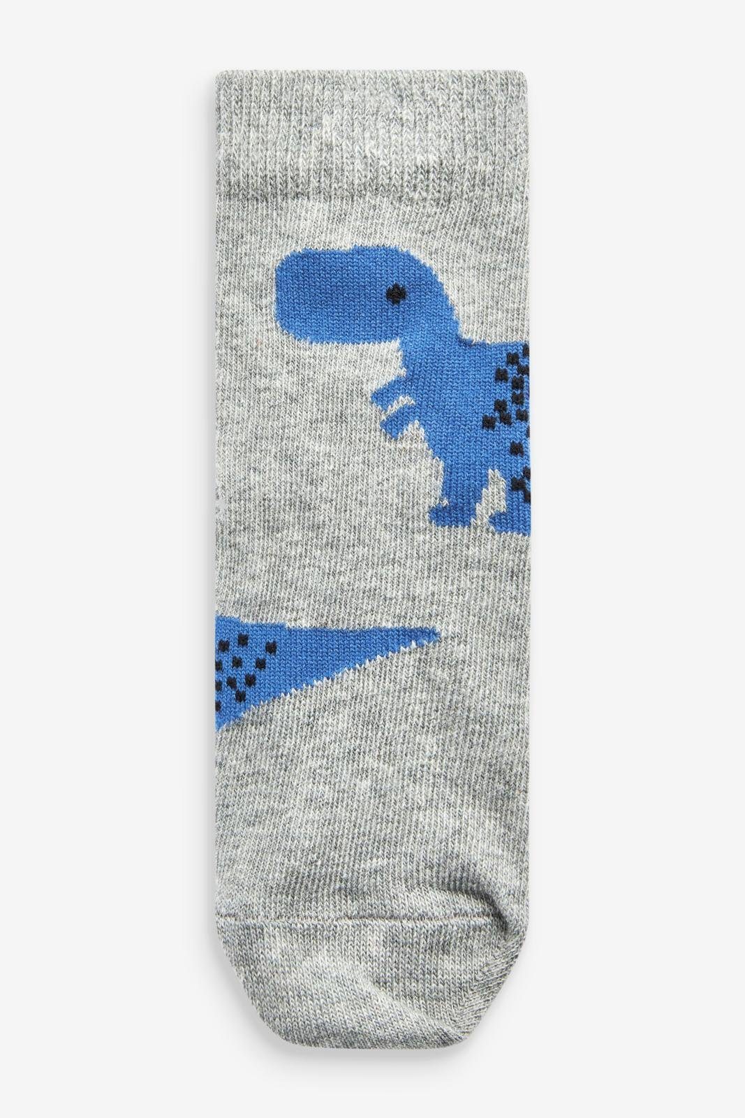 Next Kurzsocken Socken mit Baumwollanteil, Blue (1-Paar) hohem 7er-Pack Dino