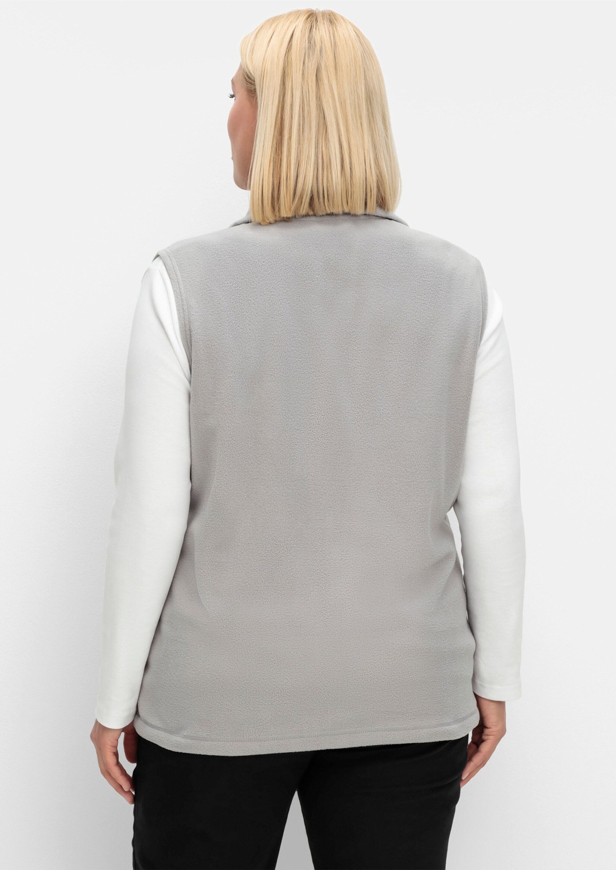 Sieh an! Fleeceweste Fleece-Weste Länge ca. 70 cm