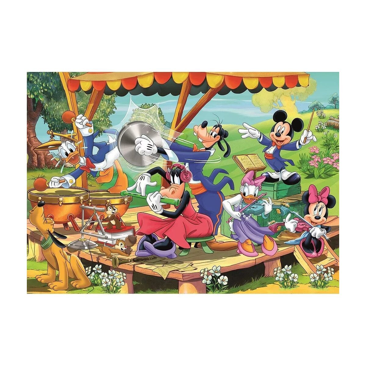 Clementoni® Lernspielzeug Disney Mickey Orchestra 2x60-teiliges Puzzle Clementoni