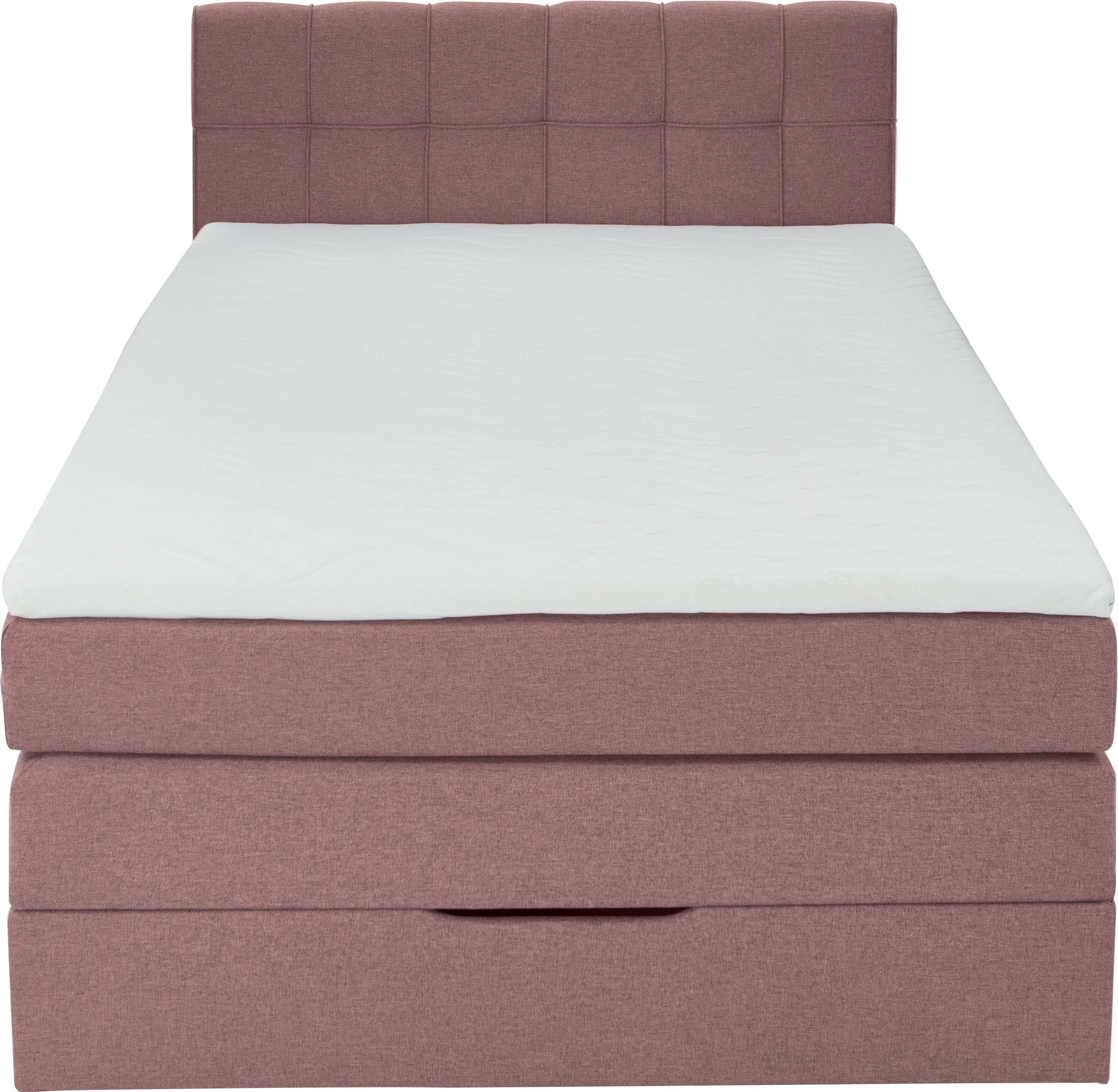 Home affaire Boxspringbett Fornoli, inkl. Topper und Bettkasten, H3 in zwei Matratzenarten