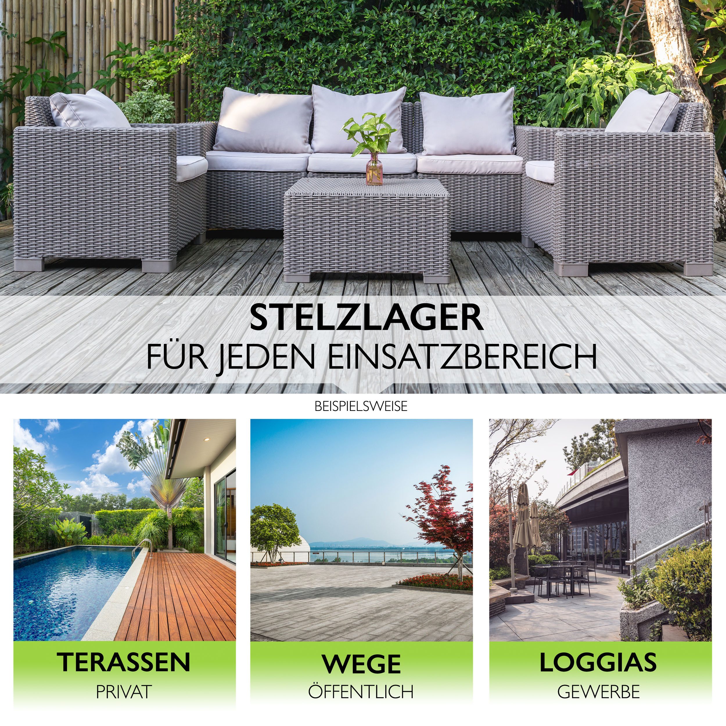 Gartenwelt Riegelsberger Sturmanker anthrazit für WPC Steckzaun 1 Stück