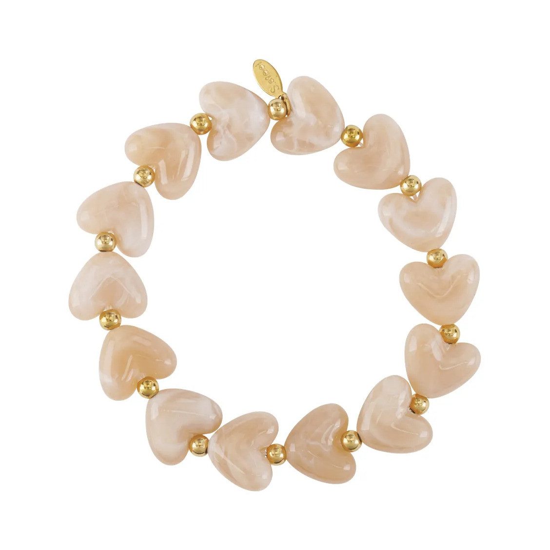 Adelia´s Armband LIVAYA, Stylisch mit herzförmigen Perlen