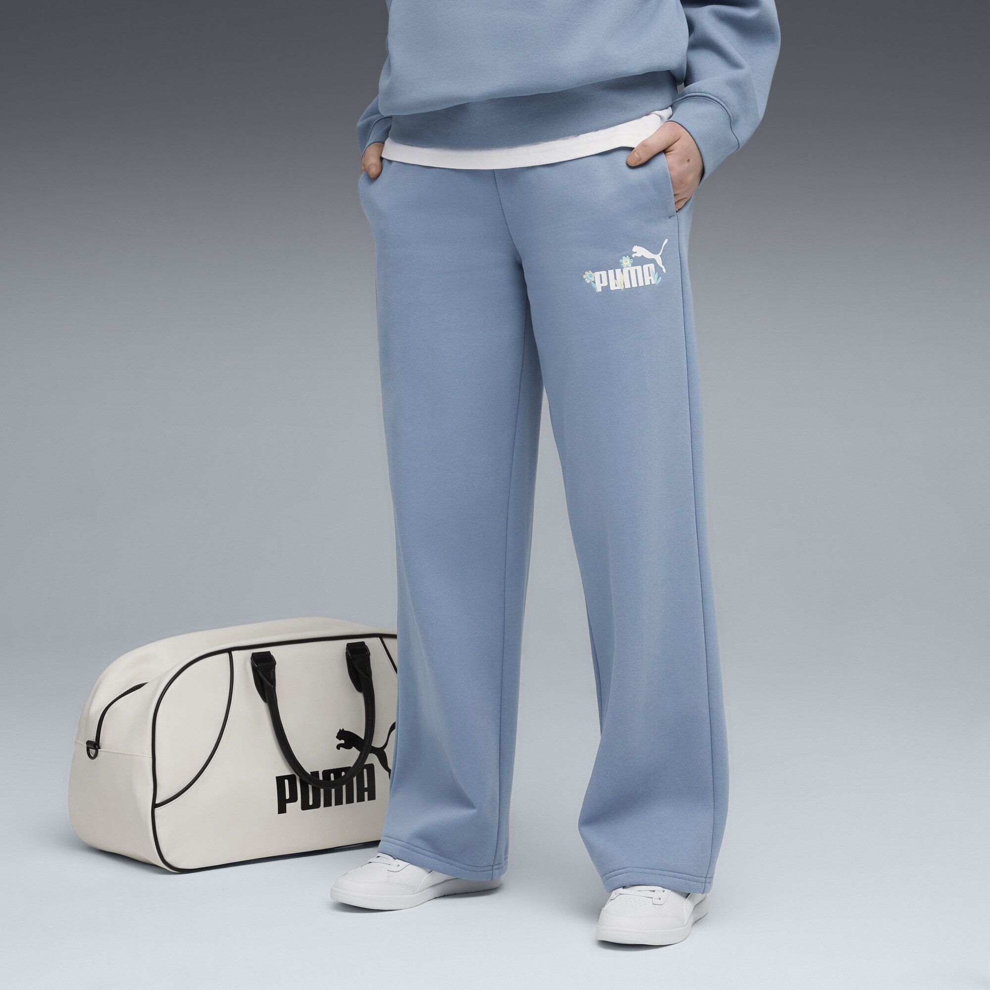 PUMA Sporthose Essentials Nature 2.0 Comfort Logo Straight Hose Damen günstig online kaufen