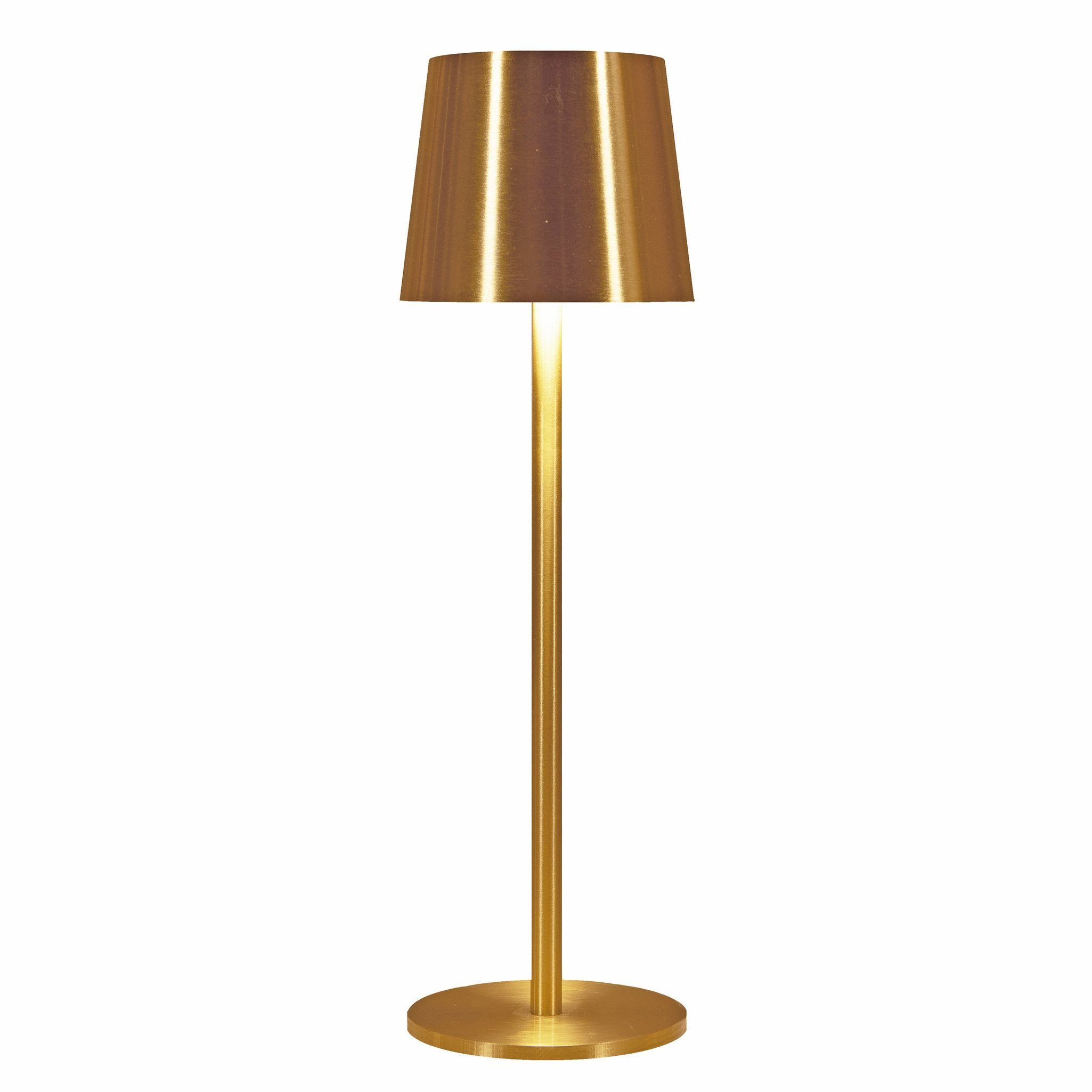 Coen Bakker Deco BV LED Außen-Tischleuchte Touch Tischlampe Dimmbar Akku IP44 Glatt Groß, Touch-Funktion, LED fest verbaut, Kaltweiß, Warmweiß, Tageslichtweiß