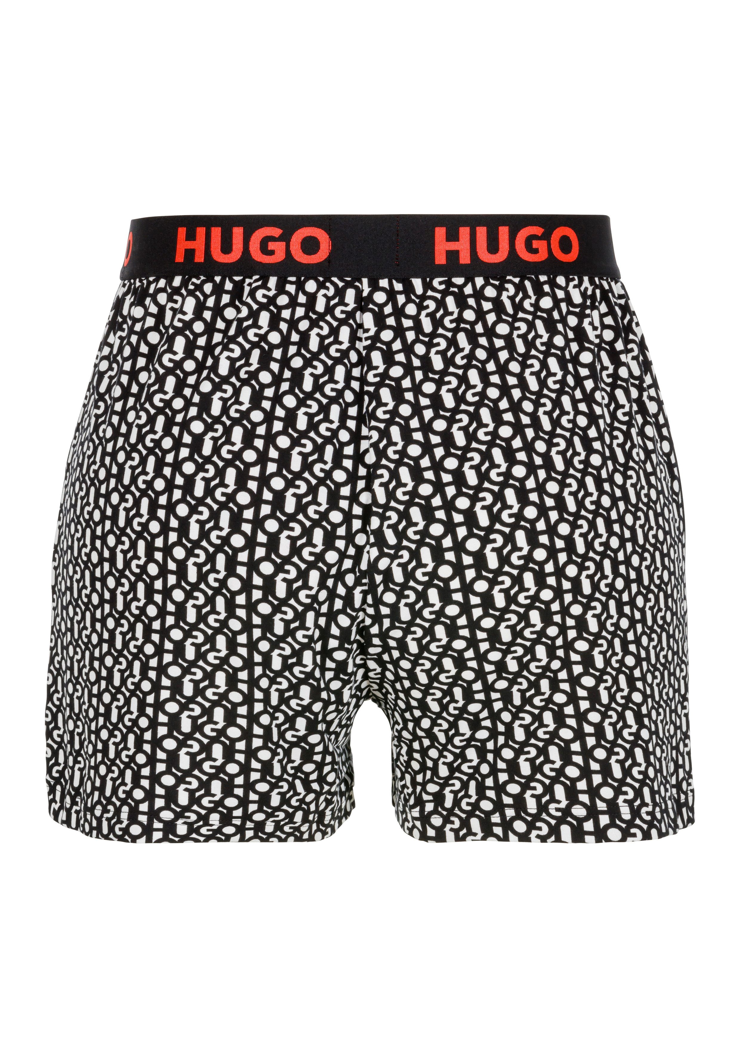 HUGO Shorts UNITE_SHORTS PRINTED mit elastischem Logo-Bund günstig online kaufen