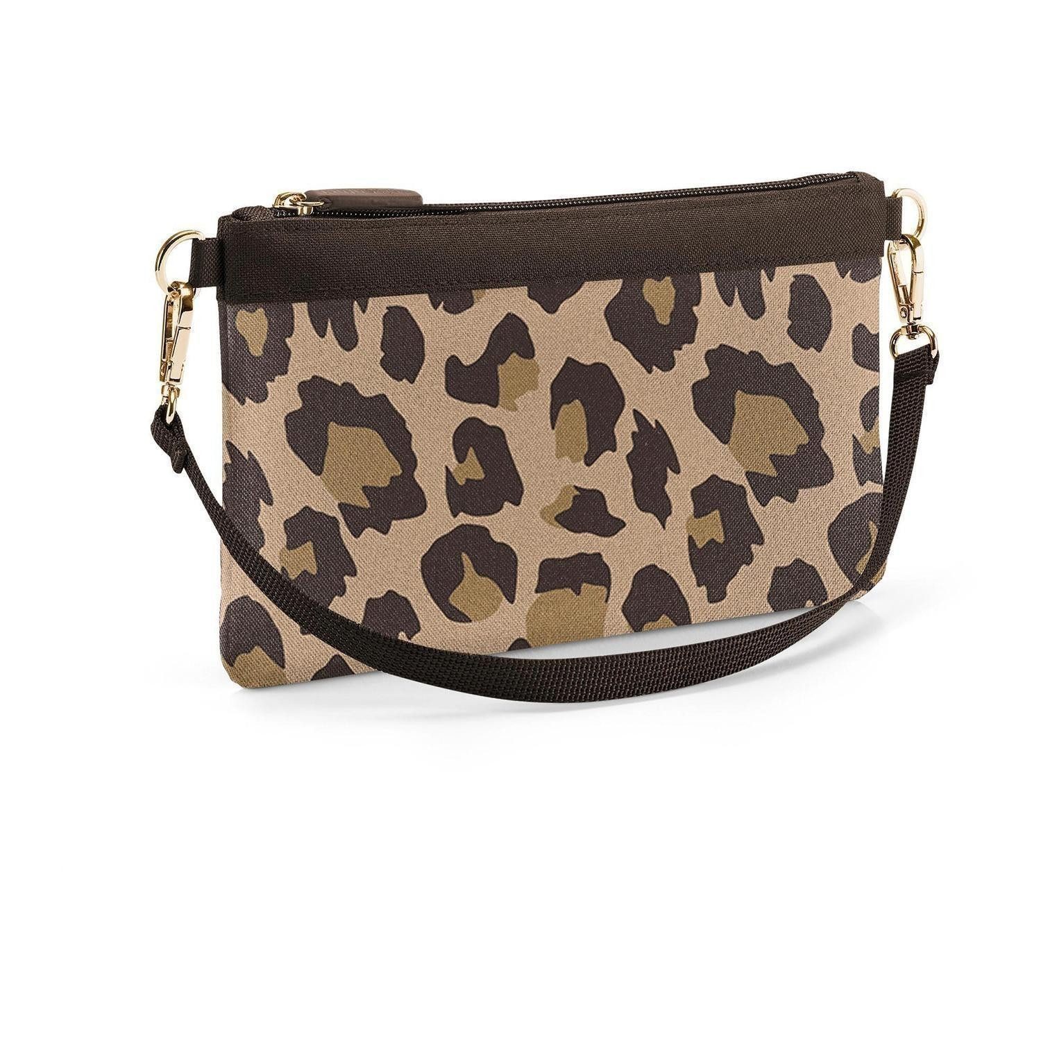 REISENTHEL® Kosmetiktasche MINI POUCH, Beige, Braun, Polyester, mit Schultergurt