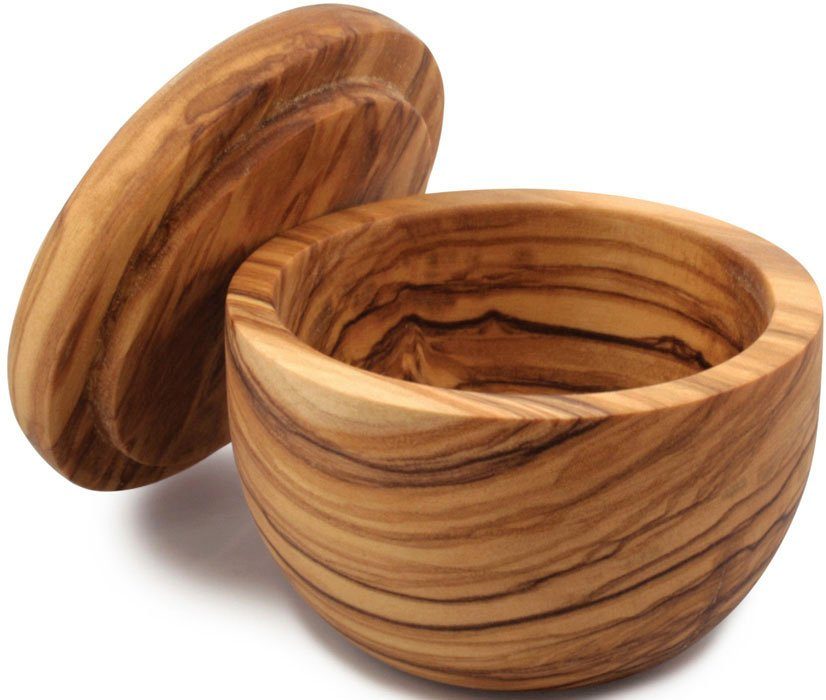 SWISSMAR Емкости для соли Napoli, Olivenholz, (1-tlg), jedes Stück ein Unikat, für die Aufbewahrung von Meersalz und Kräutern
