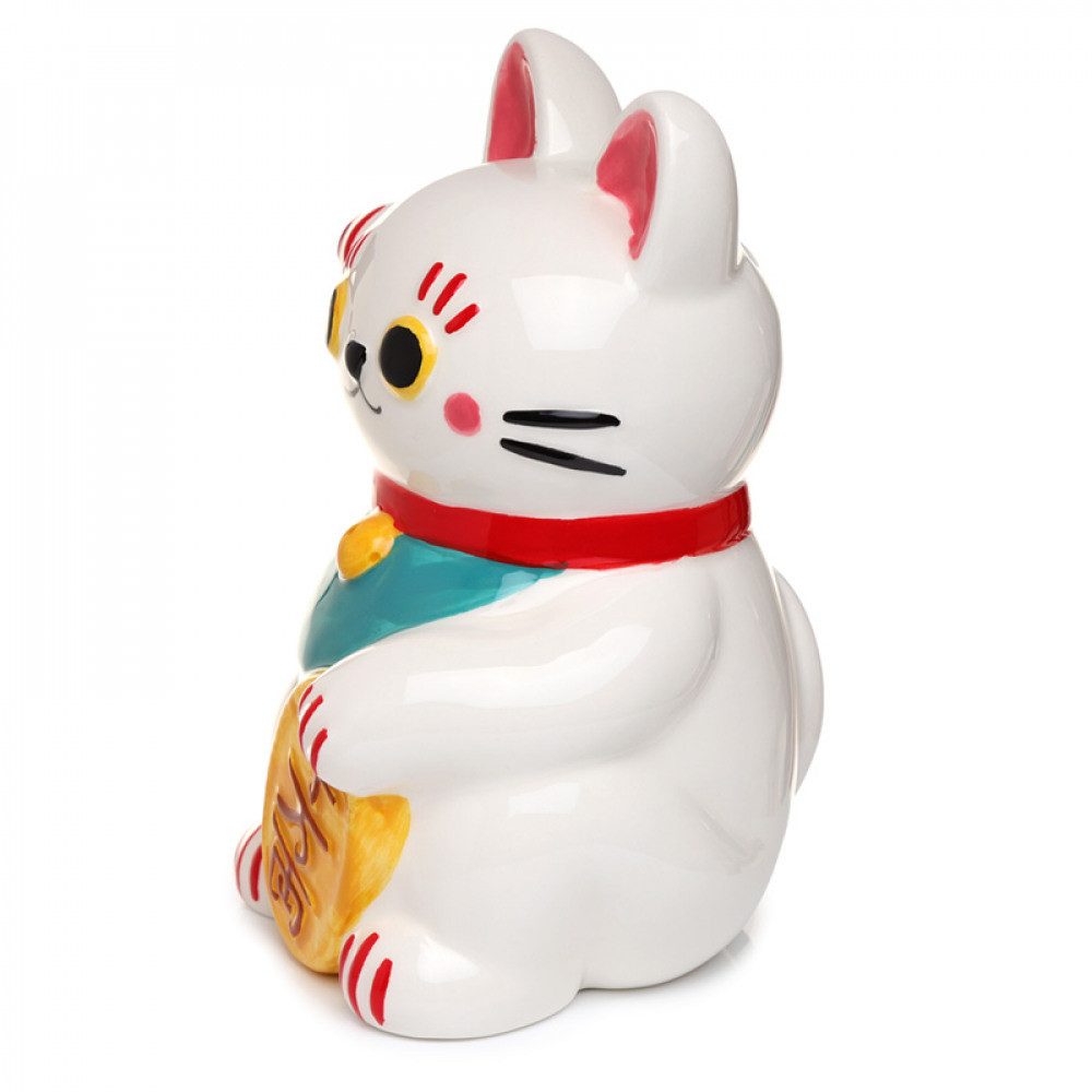 Spardose Maneki Neko Katze Keramik Sparschwein, (1-tlg)