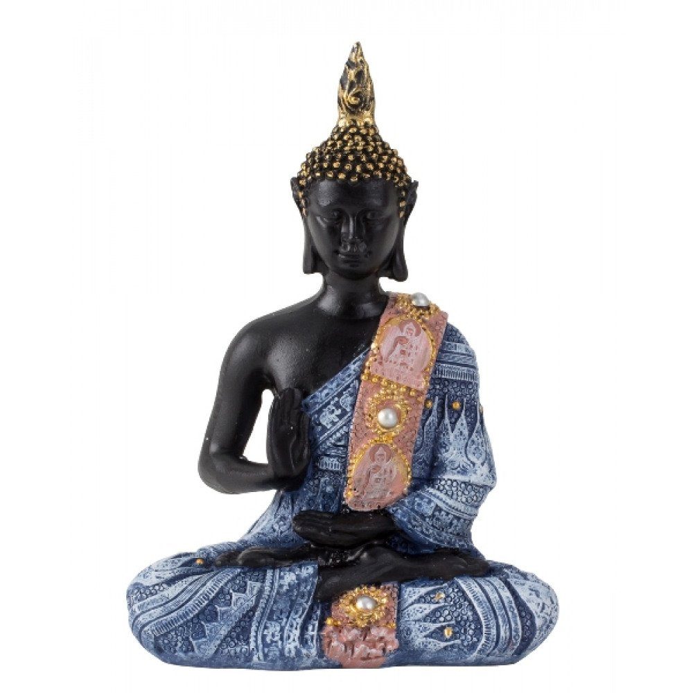 Home & Joy Buddhafigur, Buddha-Statue Abhaya Mudra sitzend farbig klein Perlenbestückt. Reduzierter Preis € 22,90. Unverbindliche Preisempfehlung € 29,99, (€ 22,90 pro 1 Stk)
