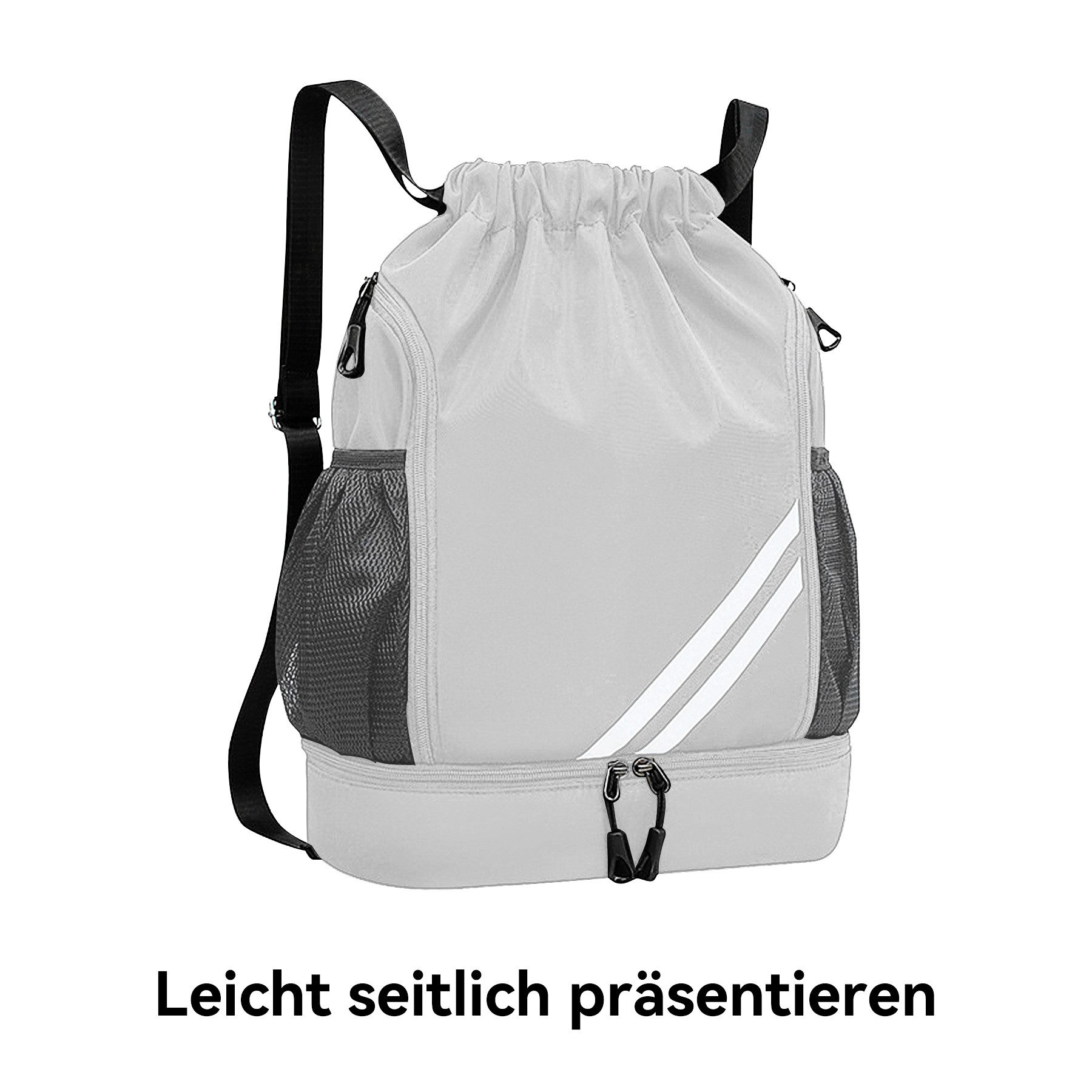 Keyura Freizeittasche Turnbeutel Freizeittasche Sportbeutel Große Kapazität Fußball Tasche (Ideal für Damen, Herren, Junioren, Fußball, große Kapazität, verstellbar, Mit Ball, Bodenfach, wasserdicht), Herren wasserdichter Rucksack