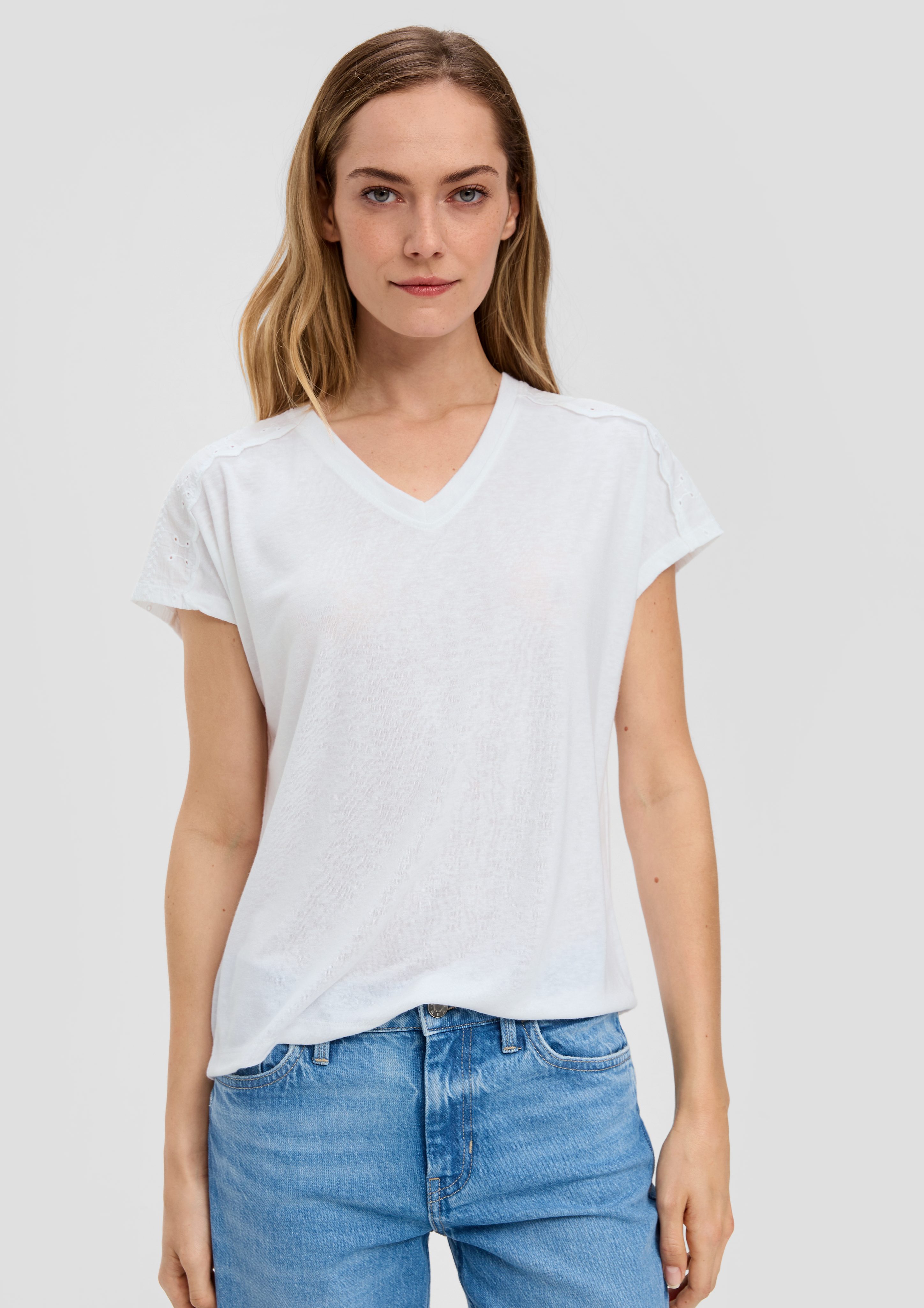 s.Oliver Shirttop Jersey-T-Shirt im Relaxed Fit günstig online kaufen