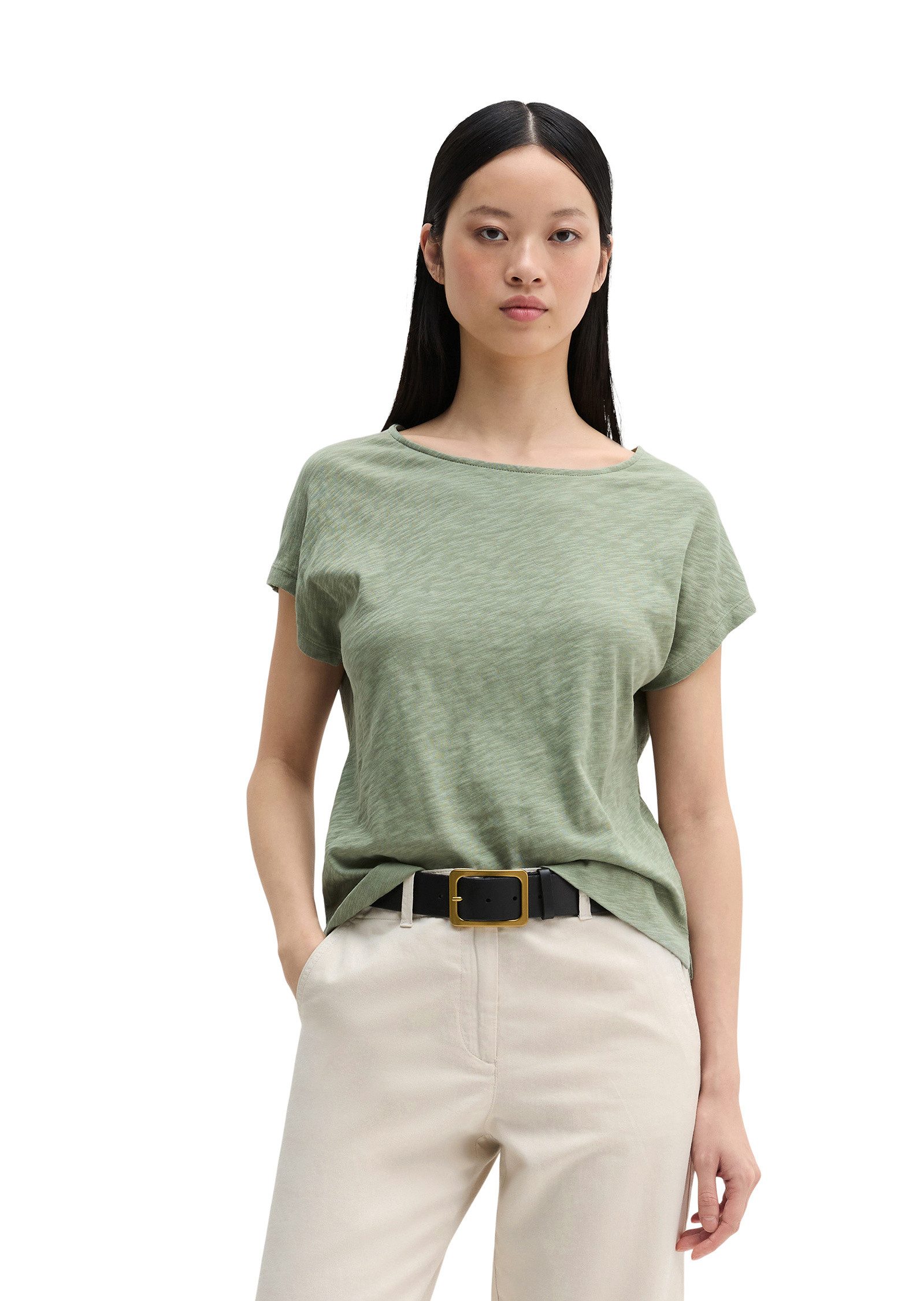 Marc O'Polo T-Shirt aus weichem Baumwoll-Slub-Jersey günstig online kaufen