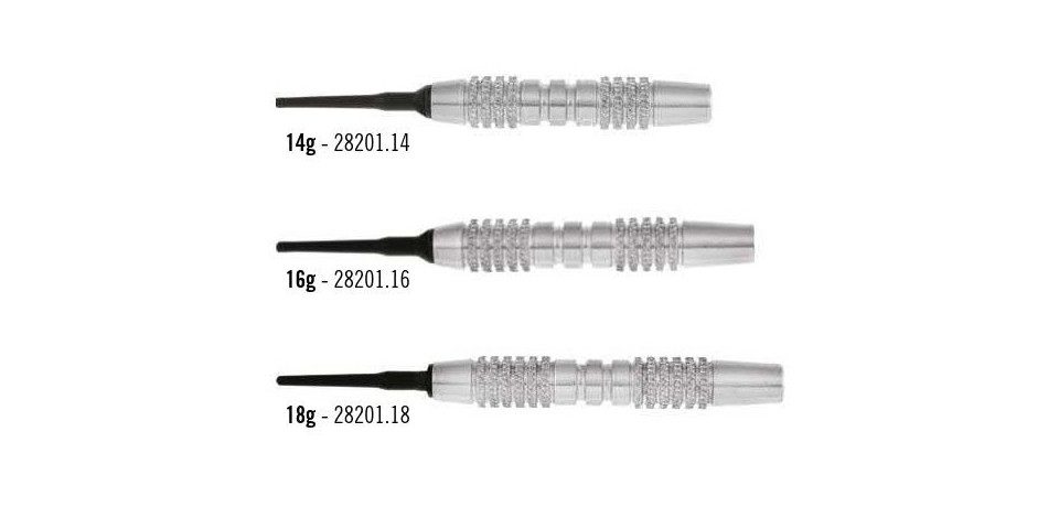 Elkadart Softdarts ELKADART Prism, Soft Dart, 18 Gramm, Nickelsilver, Komplettsatz