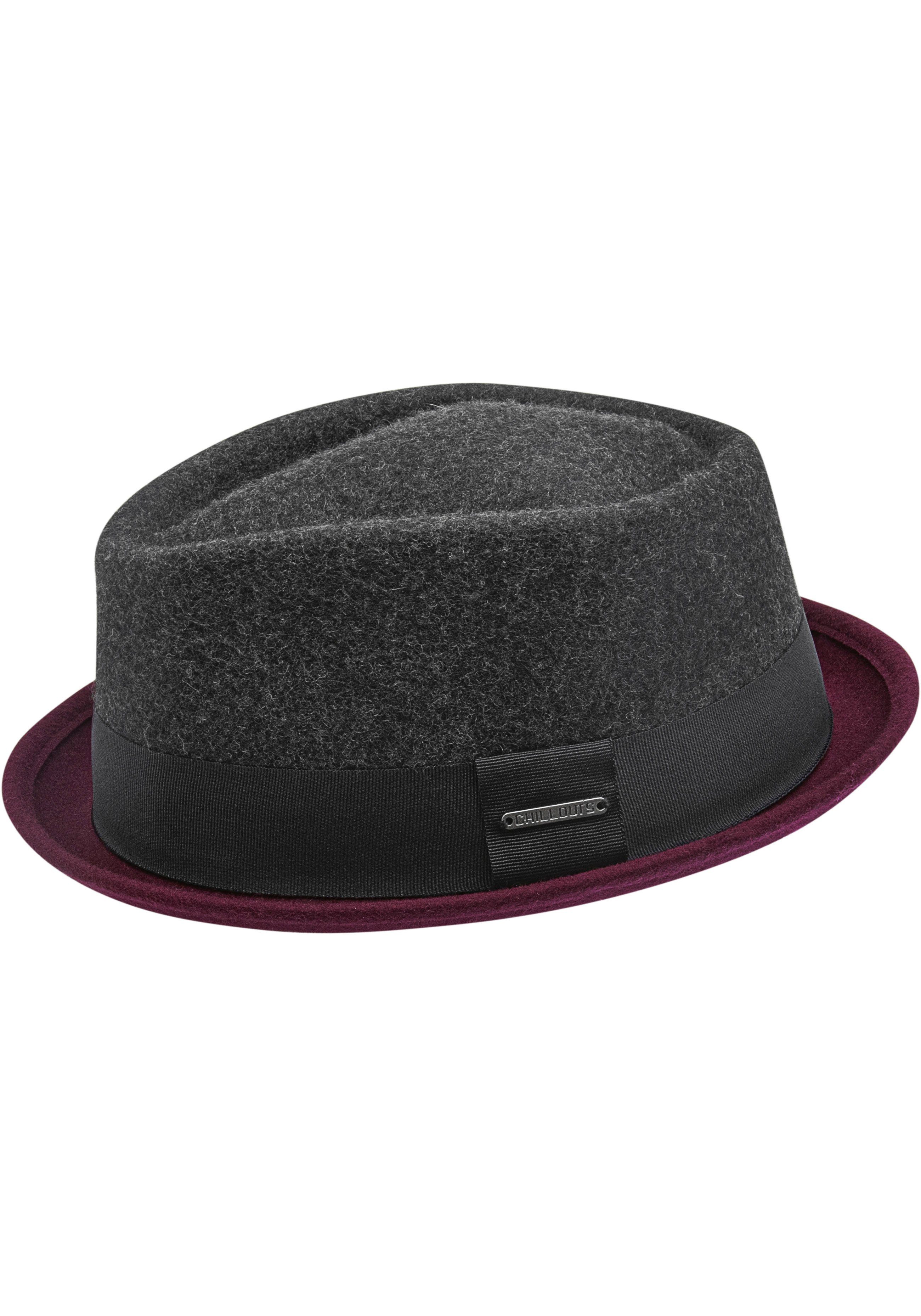 bordeaux Neal grey Filzhut chillouts Hat