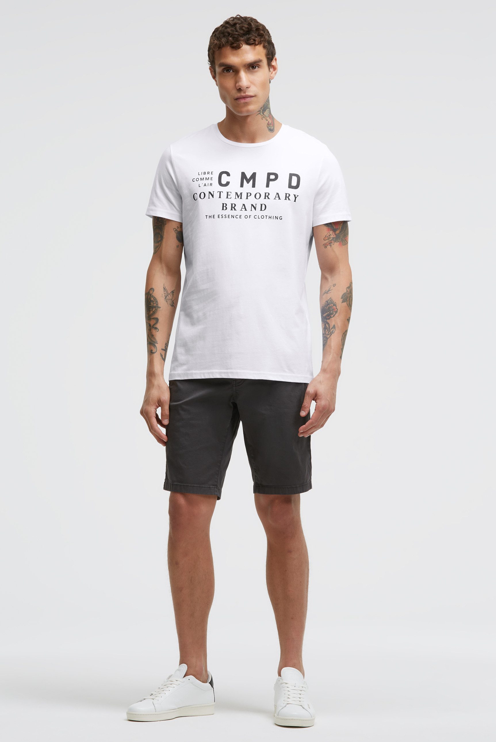CMPD Rundhalsshirt aus Baumwolle