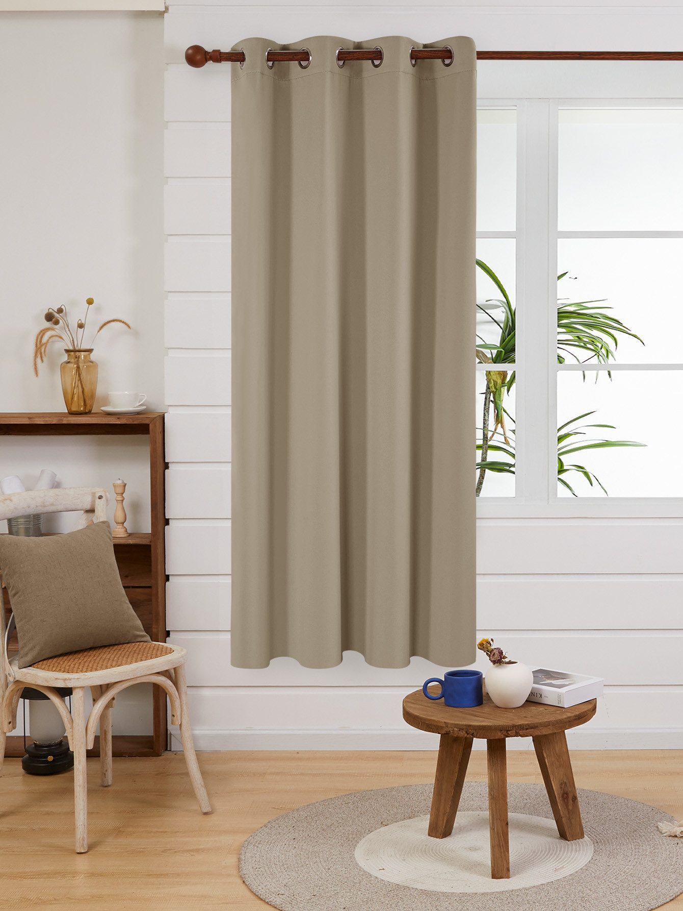 Deconovo Verdunkelungsvorhang Blickdichter Vorhang mit Ösen Gardinen Wohnzi günstig online kaufen