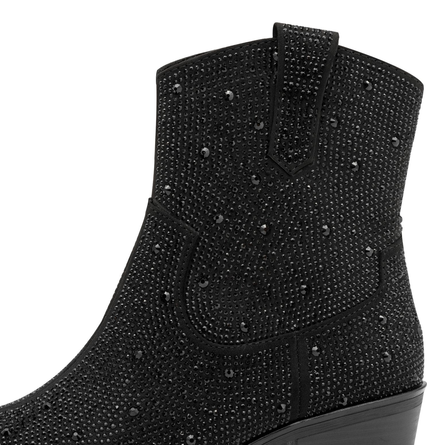 MARCO TOZZI Stiefelette, Blockabsatz, Westernboots mit funkelenden Strassst günstig online kaufen