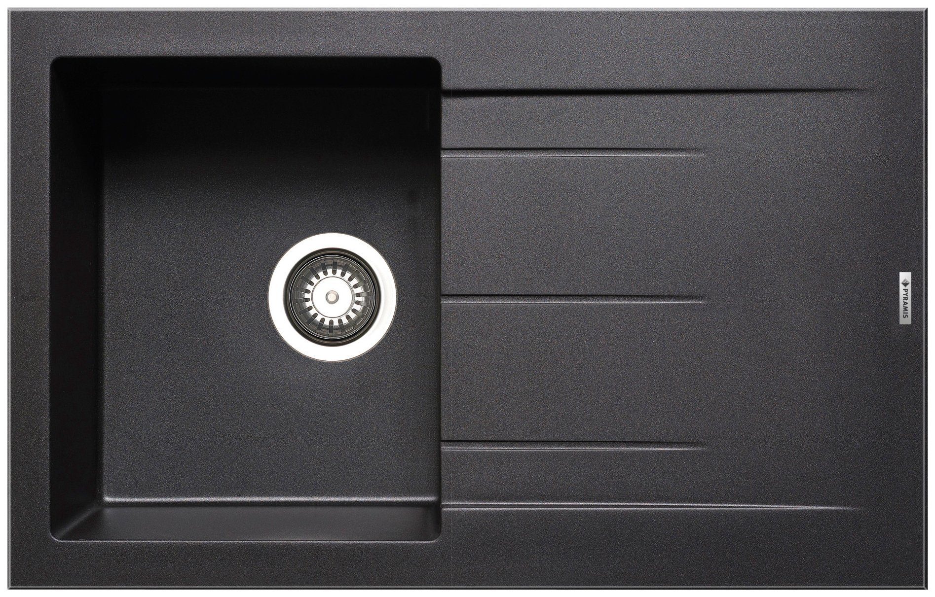 Pyramis Granitspüle Alazia, rechteckig, 79/50 cm