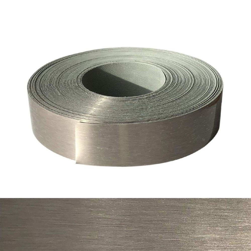 EisenRon.de Umleimer ABS Kantenumleimer 60 mm x 1 m, Edelstahl Metallkante - Bügelkante | Sockelblenden