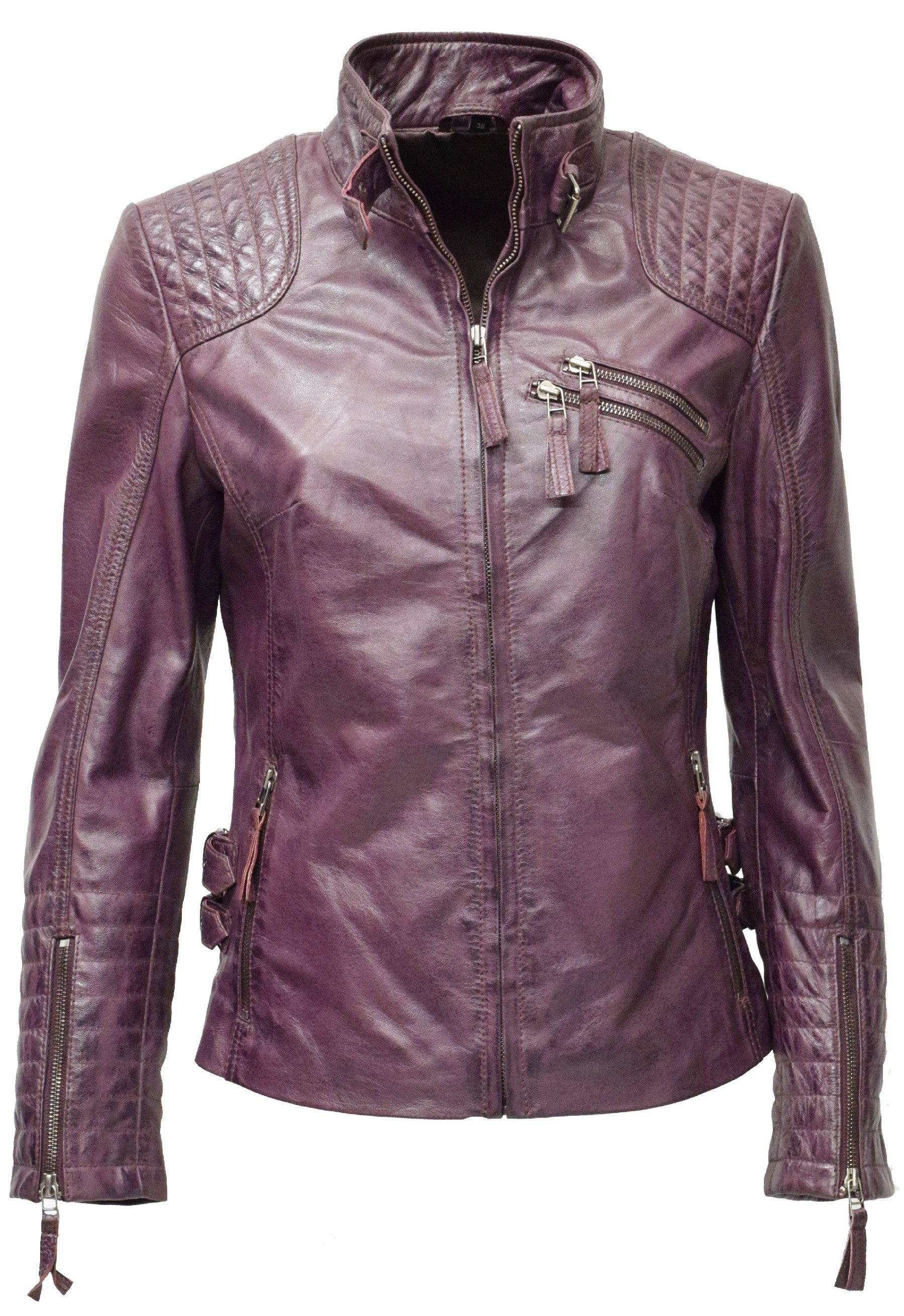 Zimmert Leather Lederjacke Amy (1-St) weiches Lammnappa Leder günstig online kaufen