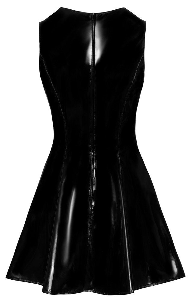 Spitze Black (L,M,S,XL) Level - Partykleid Black mit aus Lack Kleid Level -