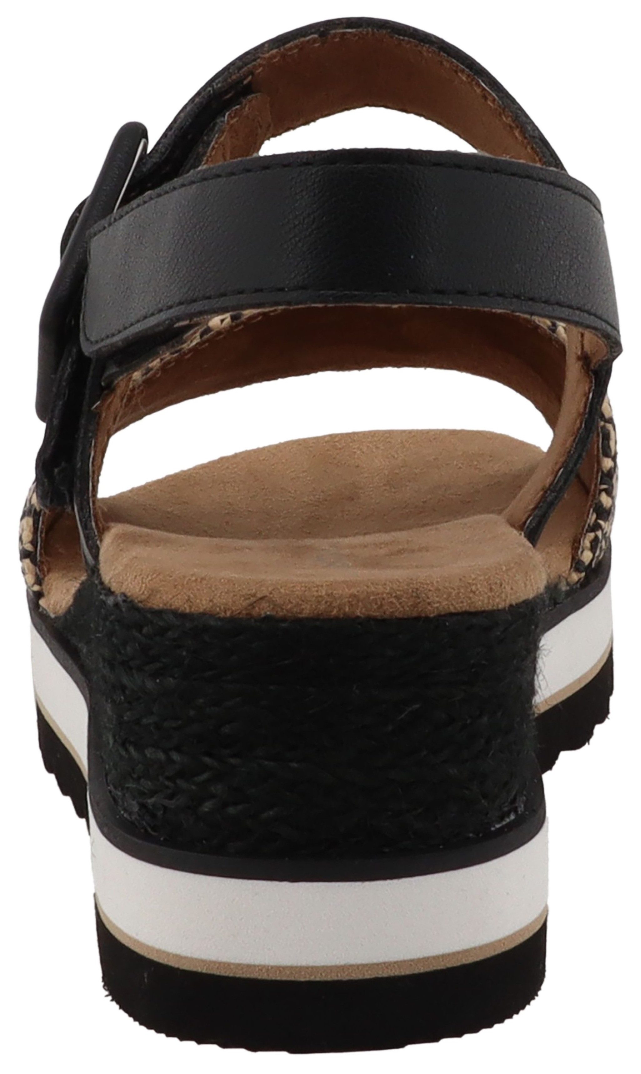 TOM TAILOR Sastra Keilsandalette Riemchensandale, Sommerschuh mit Kontrastbesatz