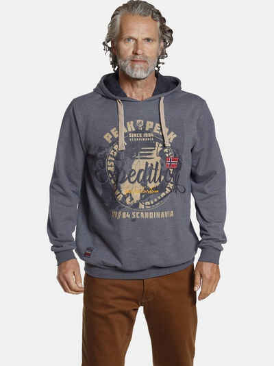 Jan Vanderstorm Kapuzensweatshirt ELLMAR weicher Sweat Hoodie