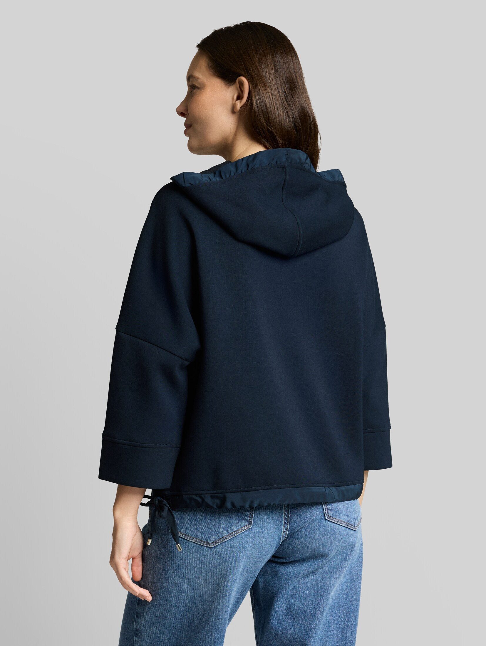TOM TAILOR Sweatshirt Strick & Sweatshirts Hoodie Sweatshirt aus Scuba