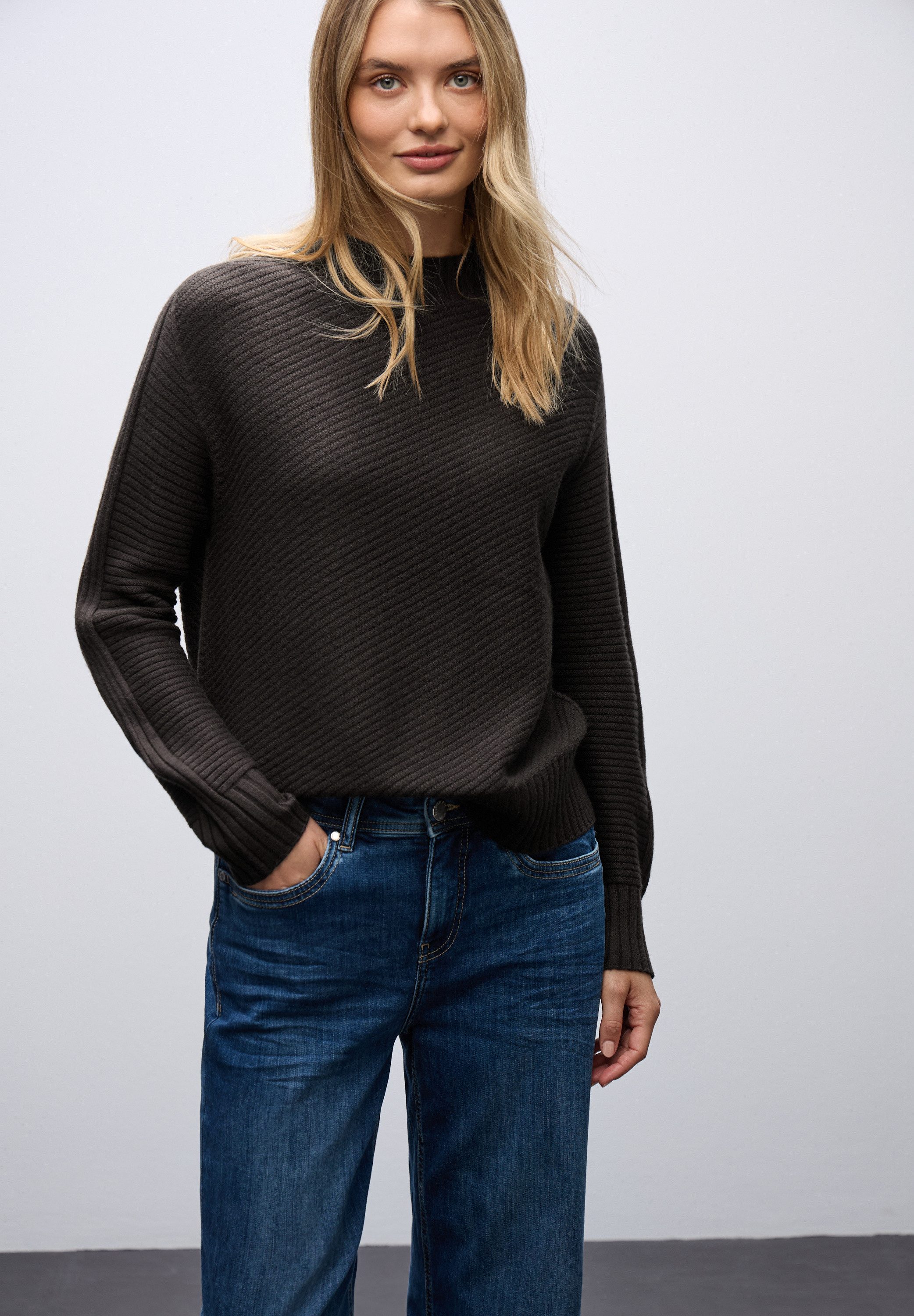 STREET ONE Strickpullover mit Struktur und günstig online kaufen